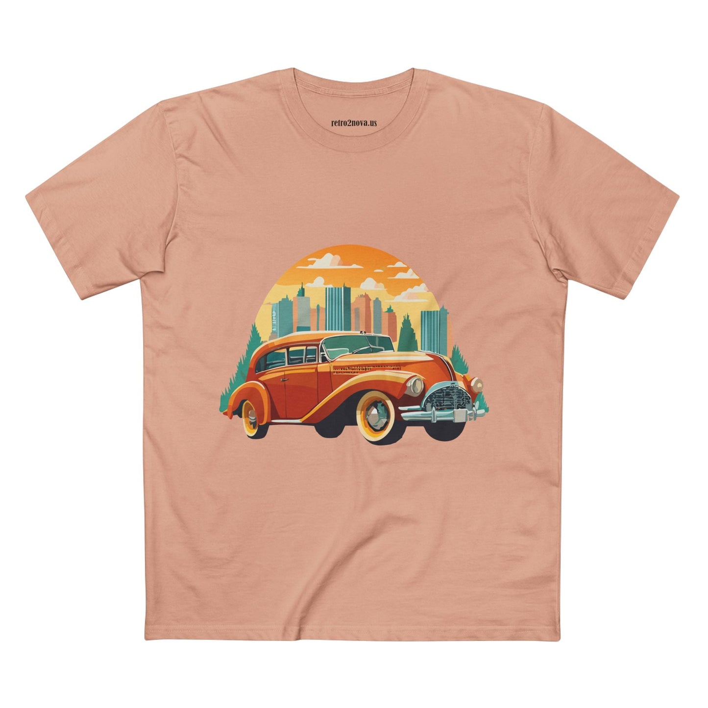 Retro Car Shirts Vintage Car Tee By Retro2Nova Unisex Premium Cotton Original Art Design Collection