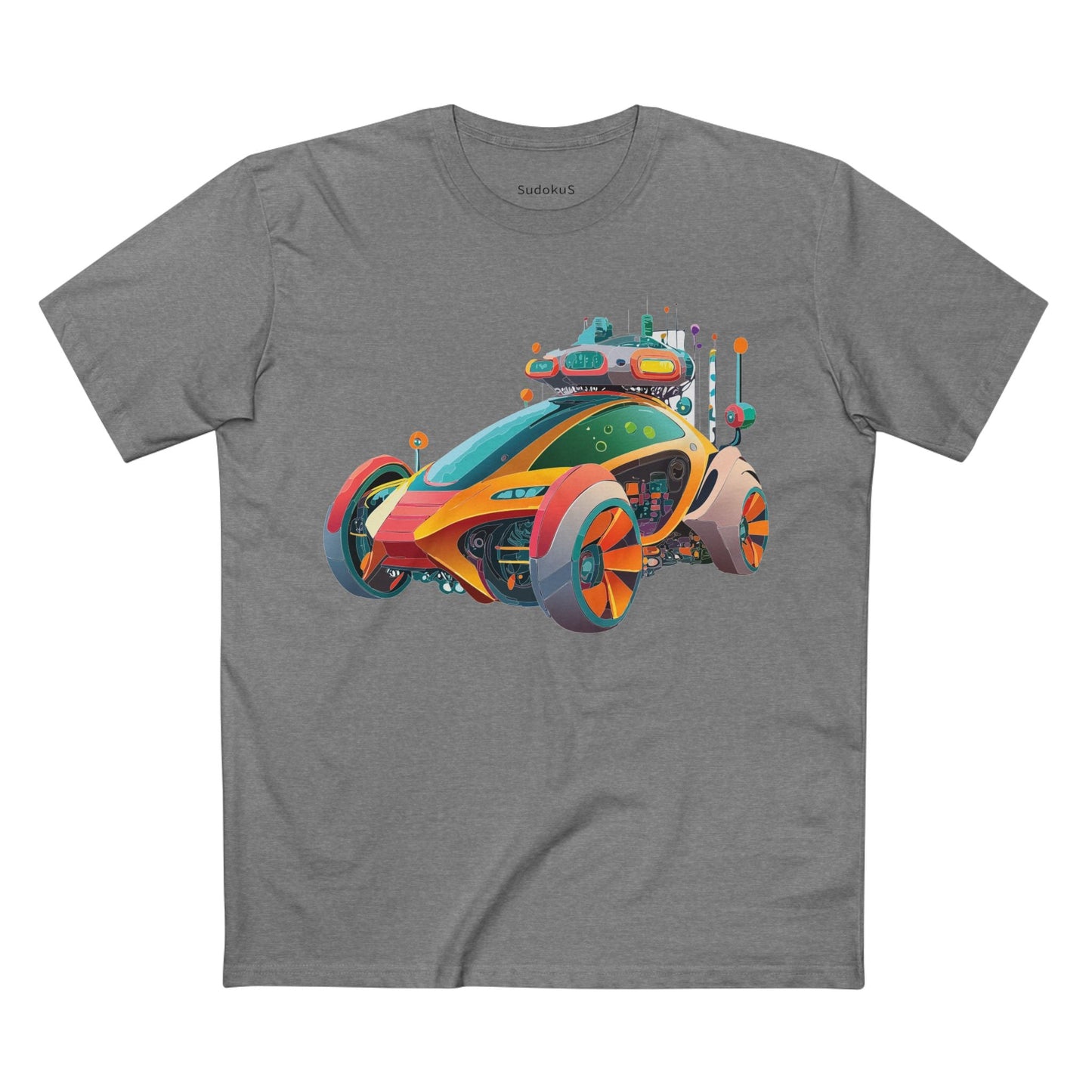 Car Graphic Unisex 100 Cotton Staple Tee 24