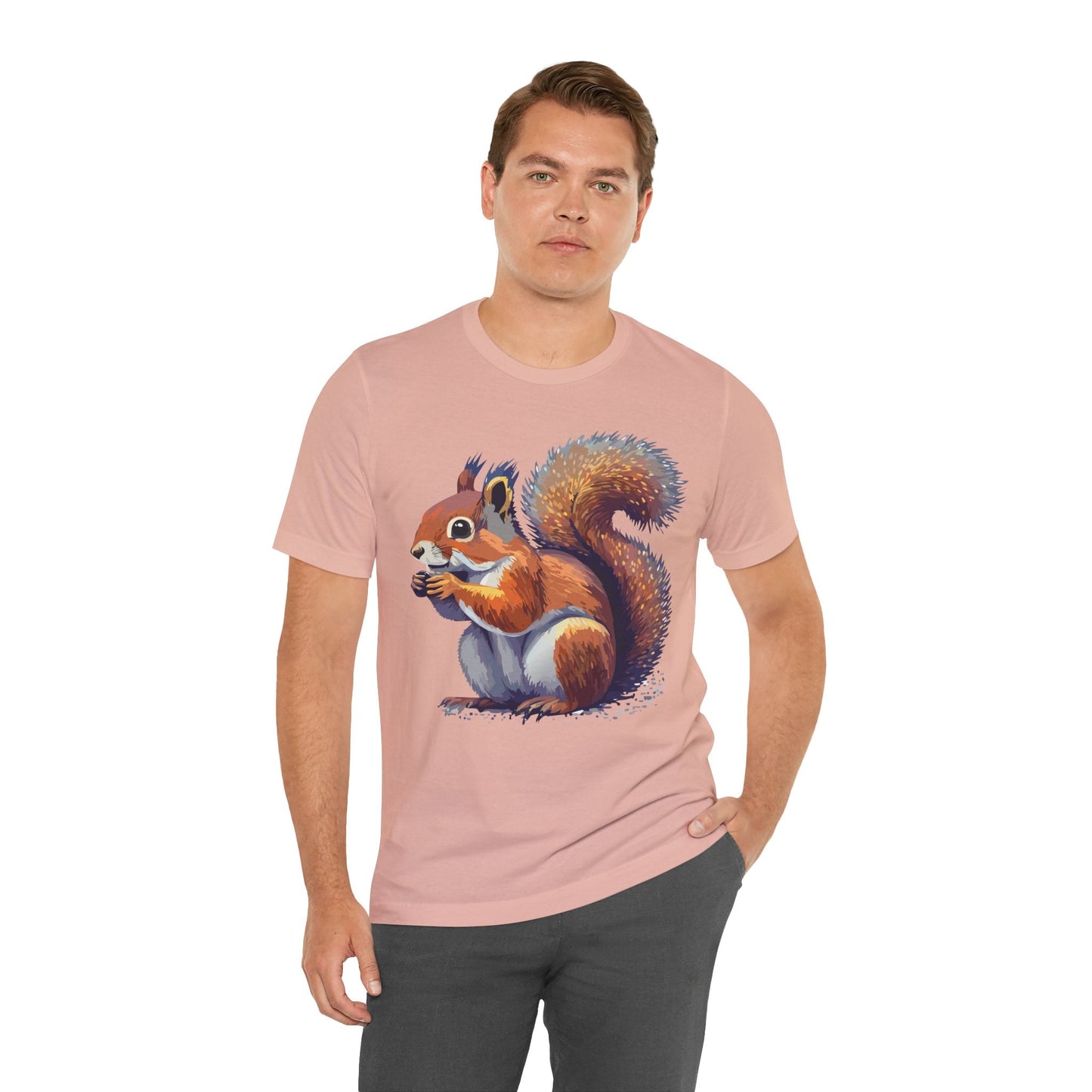 Unisex Animal Print Tee Shirt With Wild Animals Artwork Gildan Softstyle 64000 Cotton