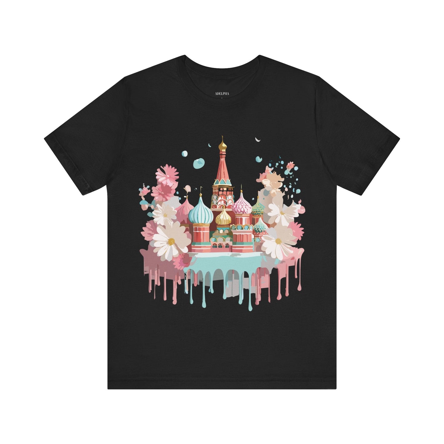 Unisex Moscow Tourist Shirt Graphic Tee by Adelpha Vintage Inspired Art Design Premium Quality