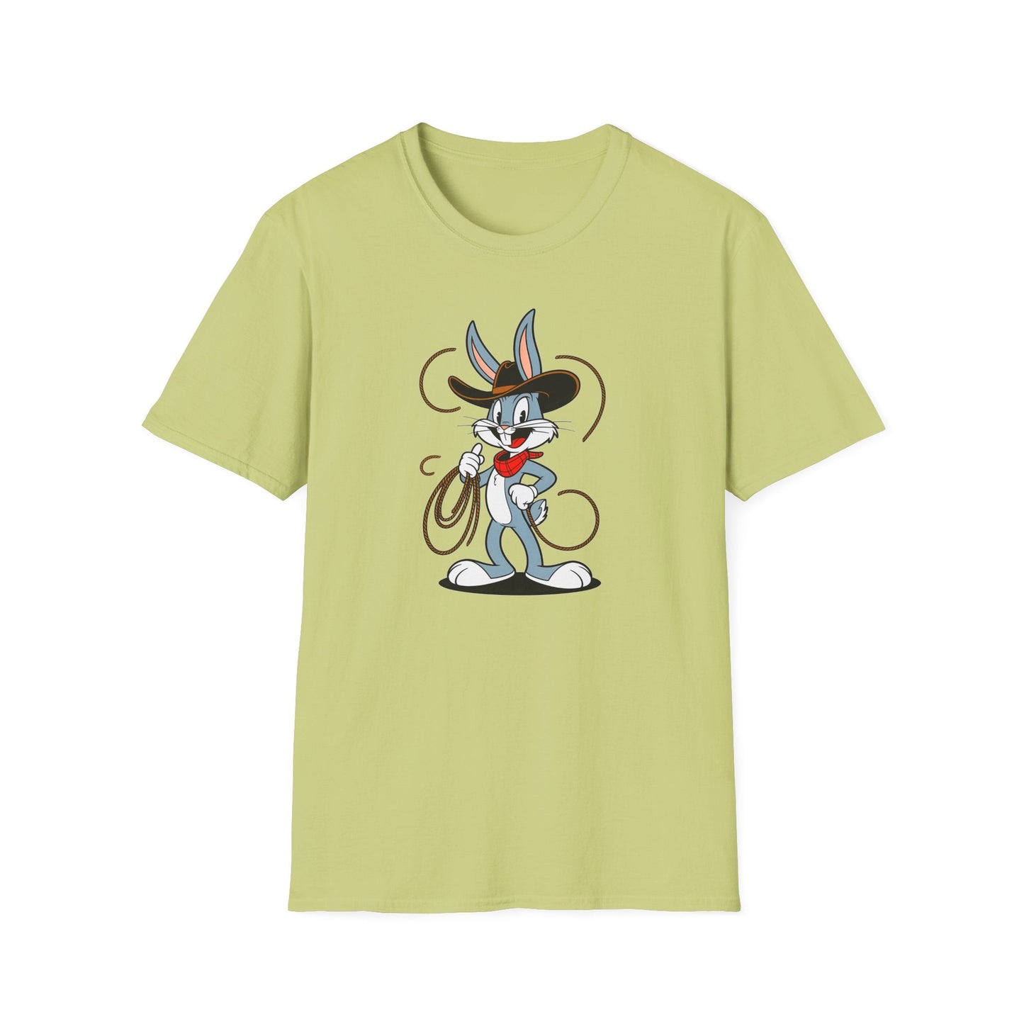 Bugs Bunny T Shirt Unisex Gildan Softstyle 64000 Cartoon Animation Tee With Art Design Artwork