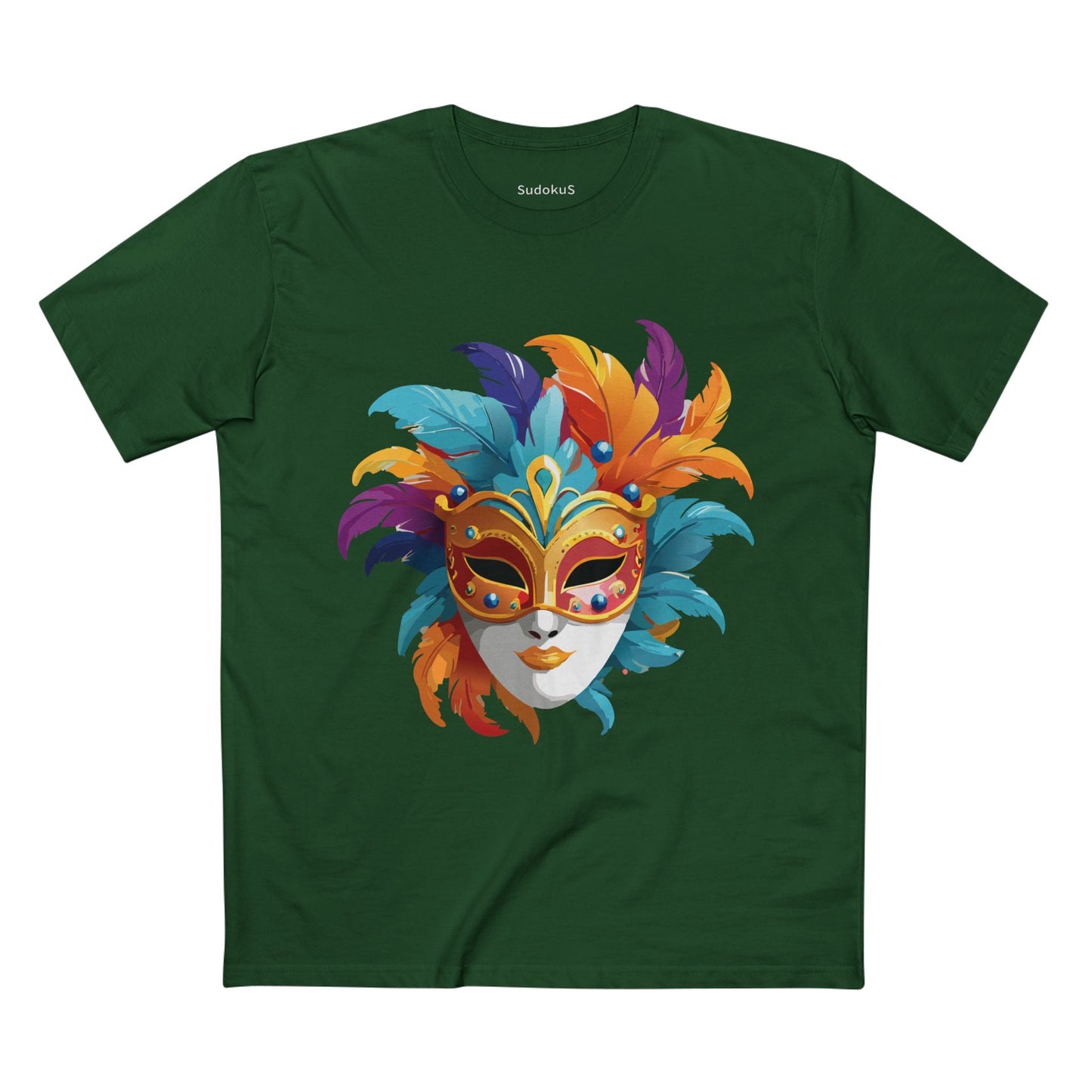 Mask Graphic Unisex 100 Cotton Staple Tee 8