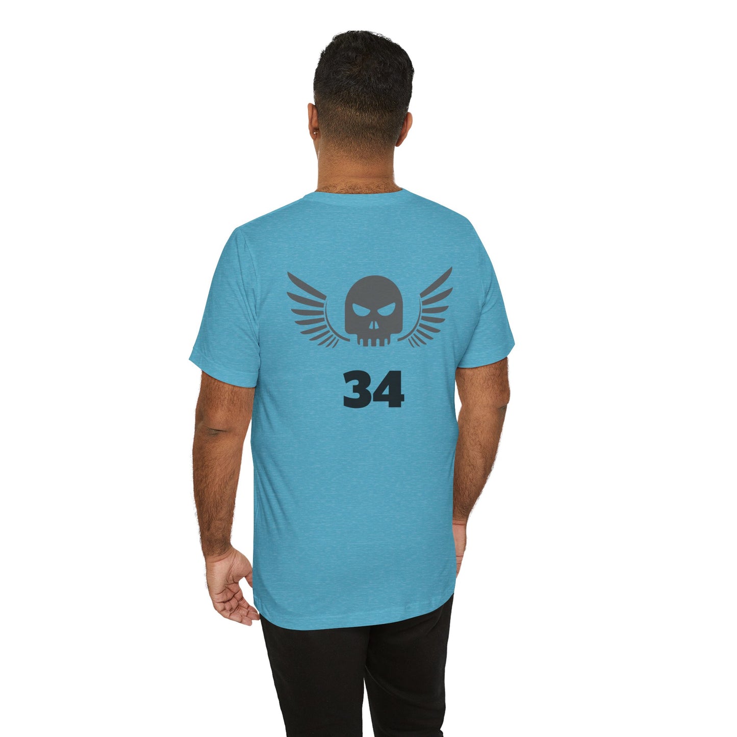 Unisex Cotton Tee Shirt with Skull