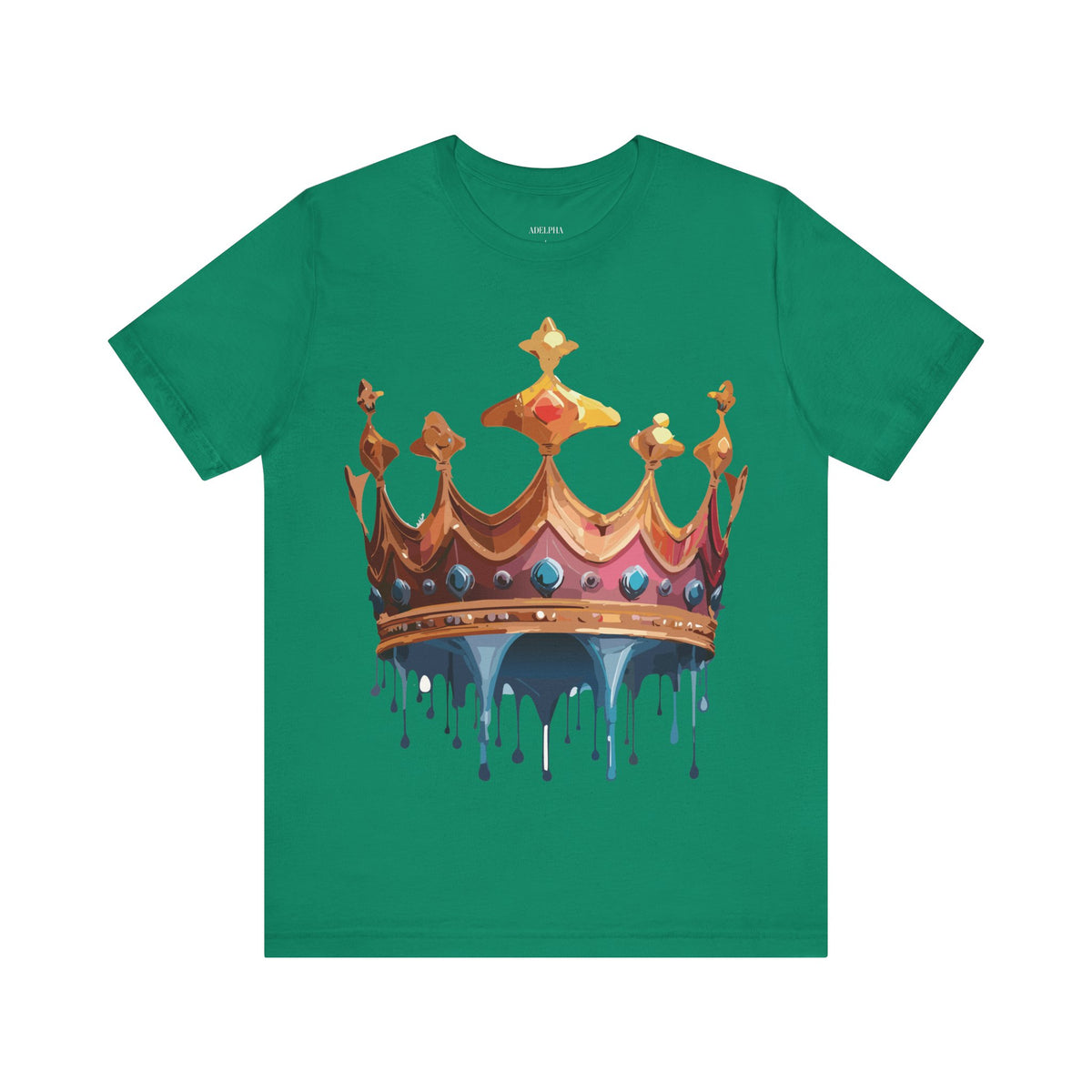 Crown Graphic Unisex Cotton Bella+Canvas Tee with Art Design n116