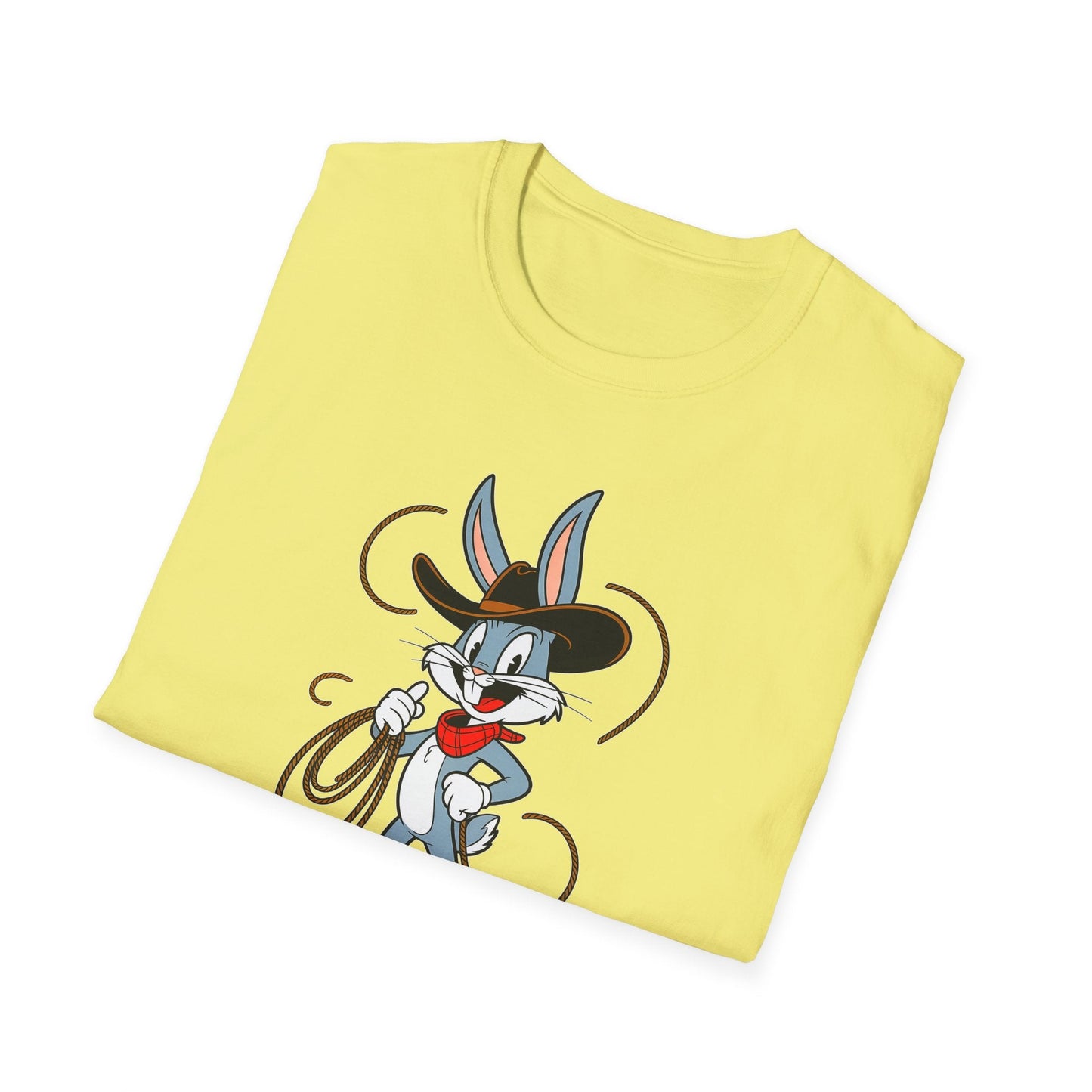 Bugs Bunny T Shirt Unisex Gildan Softstyle 64000 Cartoon Animation Tee With Art Design Artwork