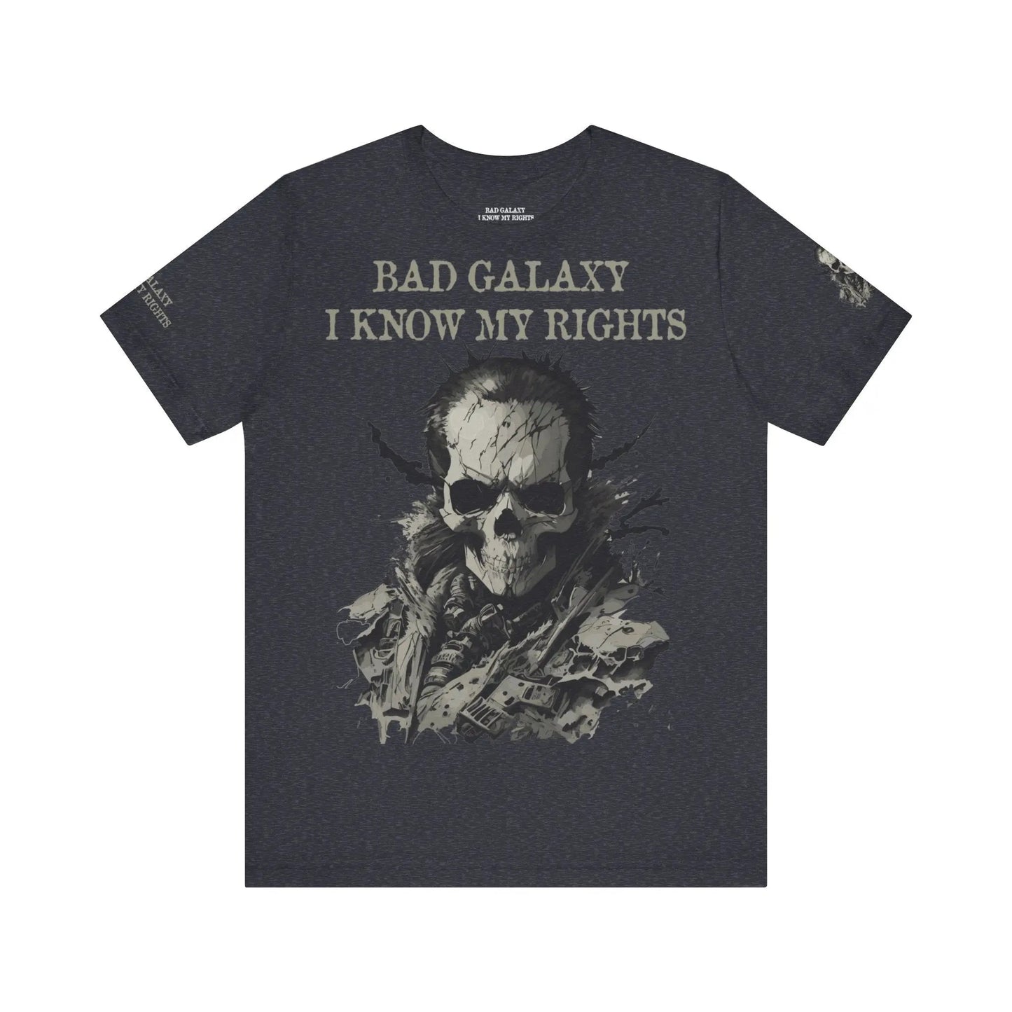 Bad Galaxy Skull T Shirt Made In USA 100 Percent Cotton Eco Friendly Inks Durable Stitching