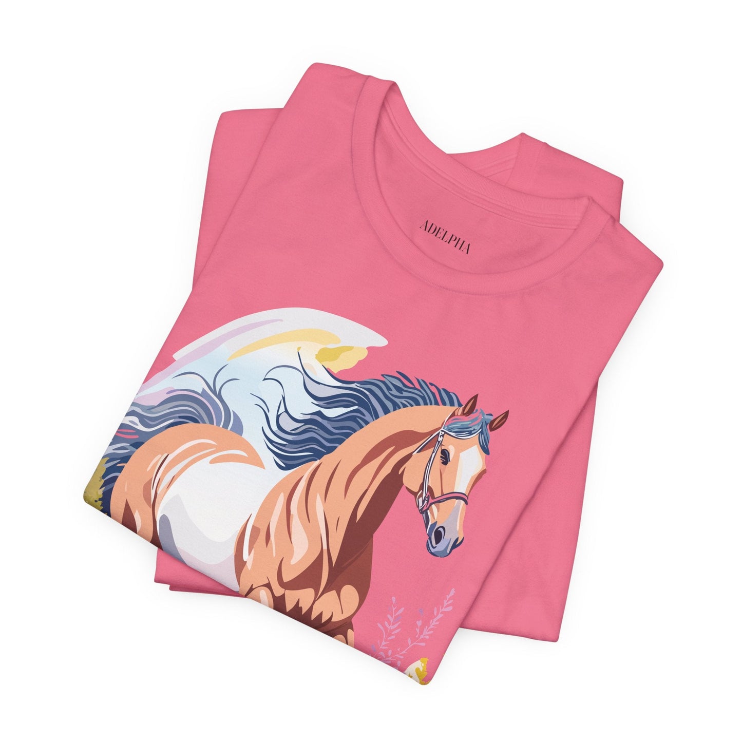 Horse Graphic Unisex 100 Cotton Vintage Animal Art T-Shirt 5