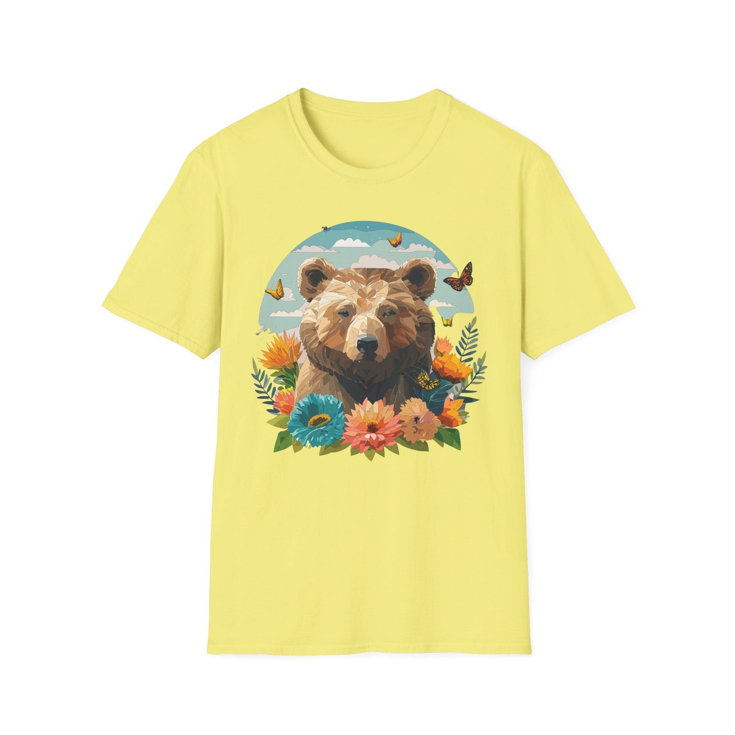 Bear T Shirt Unisex Teddy Bear Tee Softstyle 64000 One Hundred Percent Ring Spun Cotton Short Sleeve