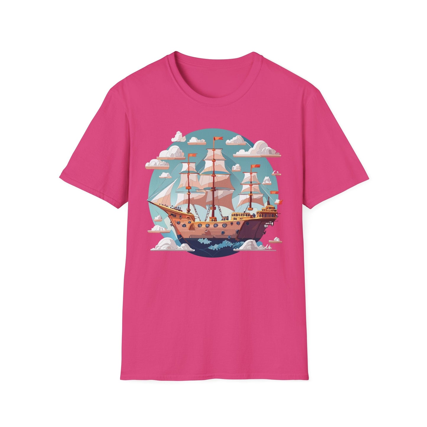 Unisex Ship Frigate Vessel T Shirt Softstyle 64000 Cotton Tee Ultimate Everyday Comfort