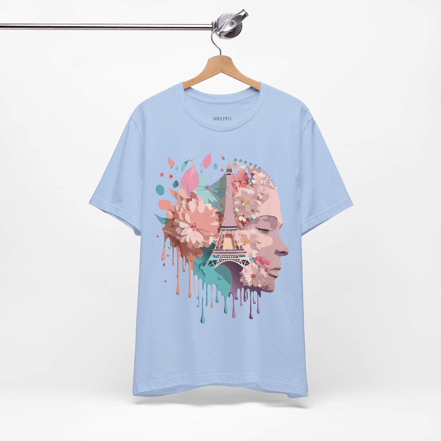 Paris Tourist Shirt Unisex Graphic Tee Featuring Adelpha Vintage Art Design Premium Comfort