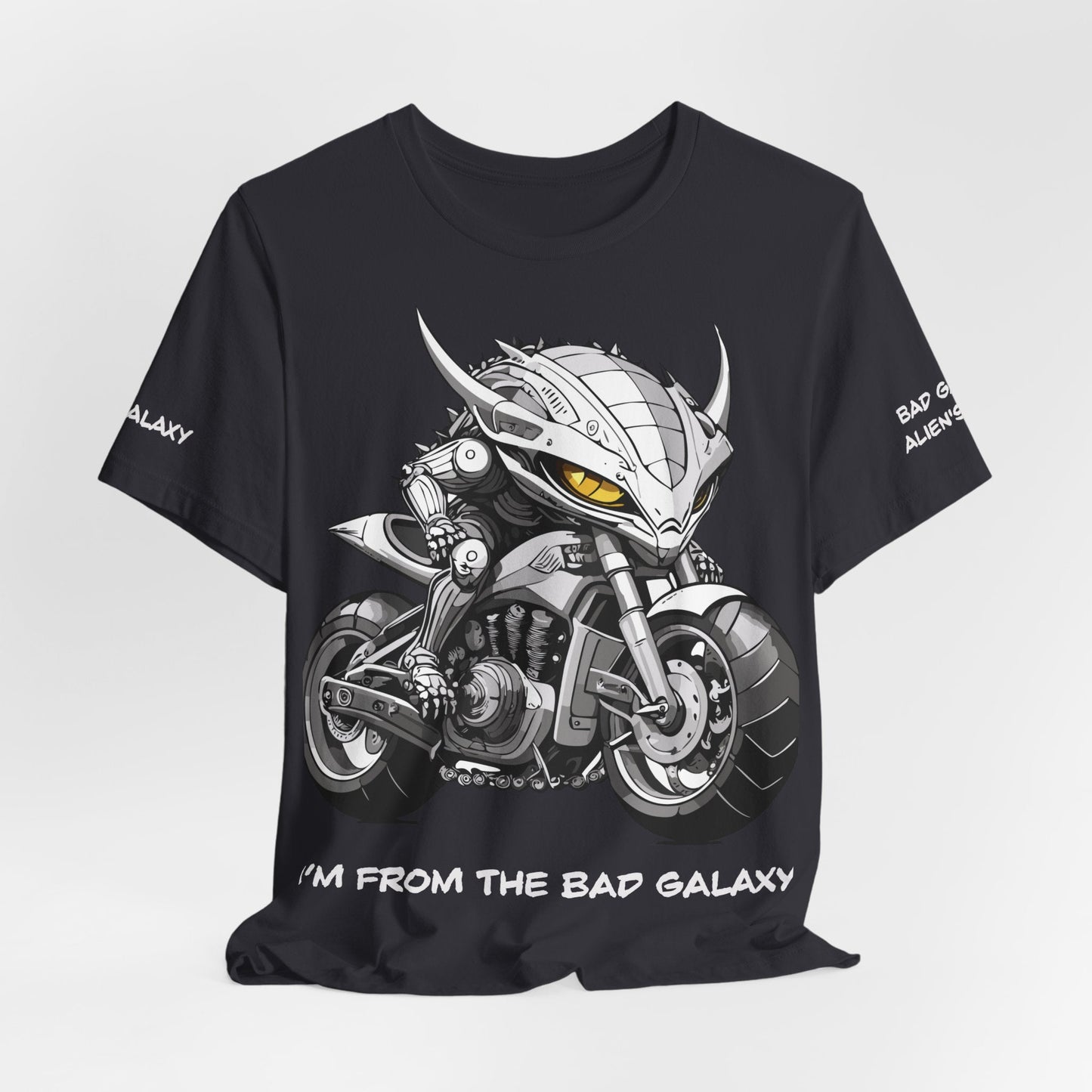 Alien Tee Shirt From Bad Galaxy 100 Percent Cotton Eco Friendly Inks Made In USA