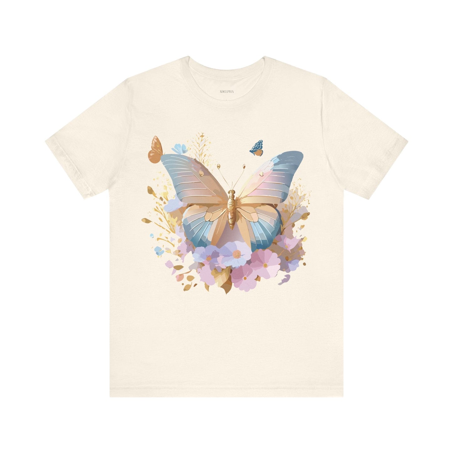 Butterfly Graphic Tee By Adelpha Vintage Inspired Unisex Short Sleeve