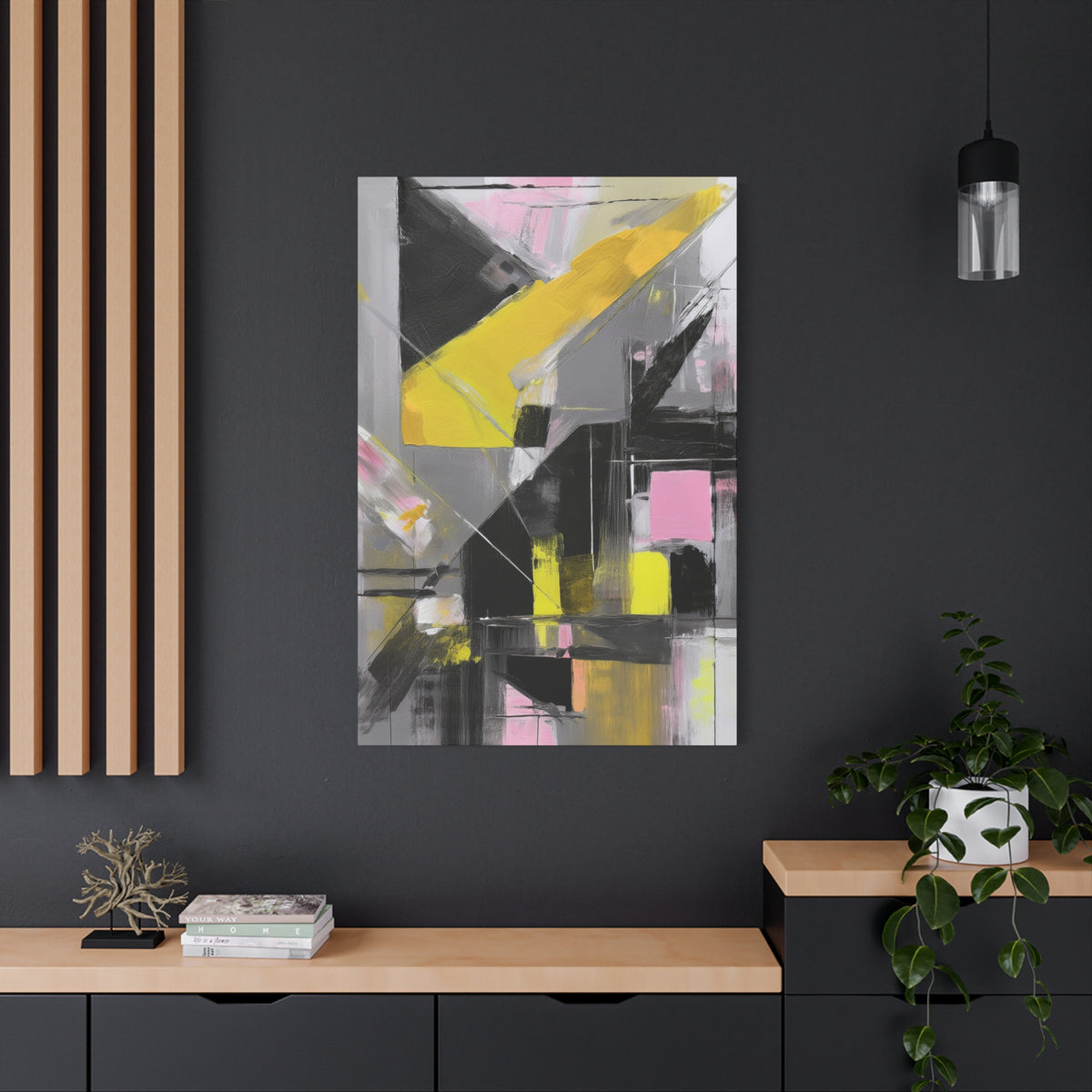 Abstract Geometric Painting Print Canvas 20x24,20x30,24x30 24x32,24x36,30x40 32x48,36x48,40x60 Pine-Wood Inner Frame ABS-38