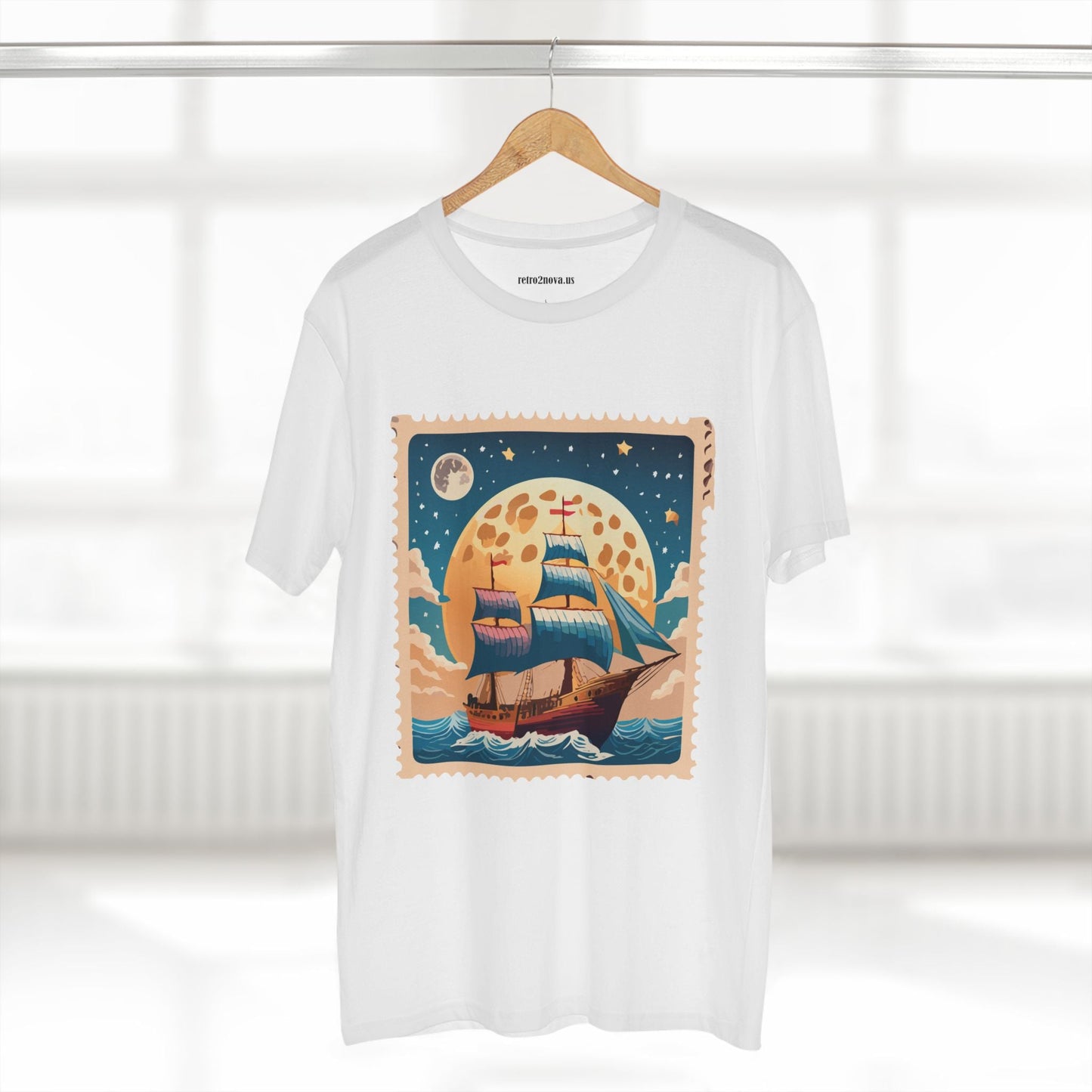 Stamp Shirt Postage Stamp Tee Unisex Premium Cotton with Original Art Design Retro2Nova