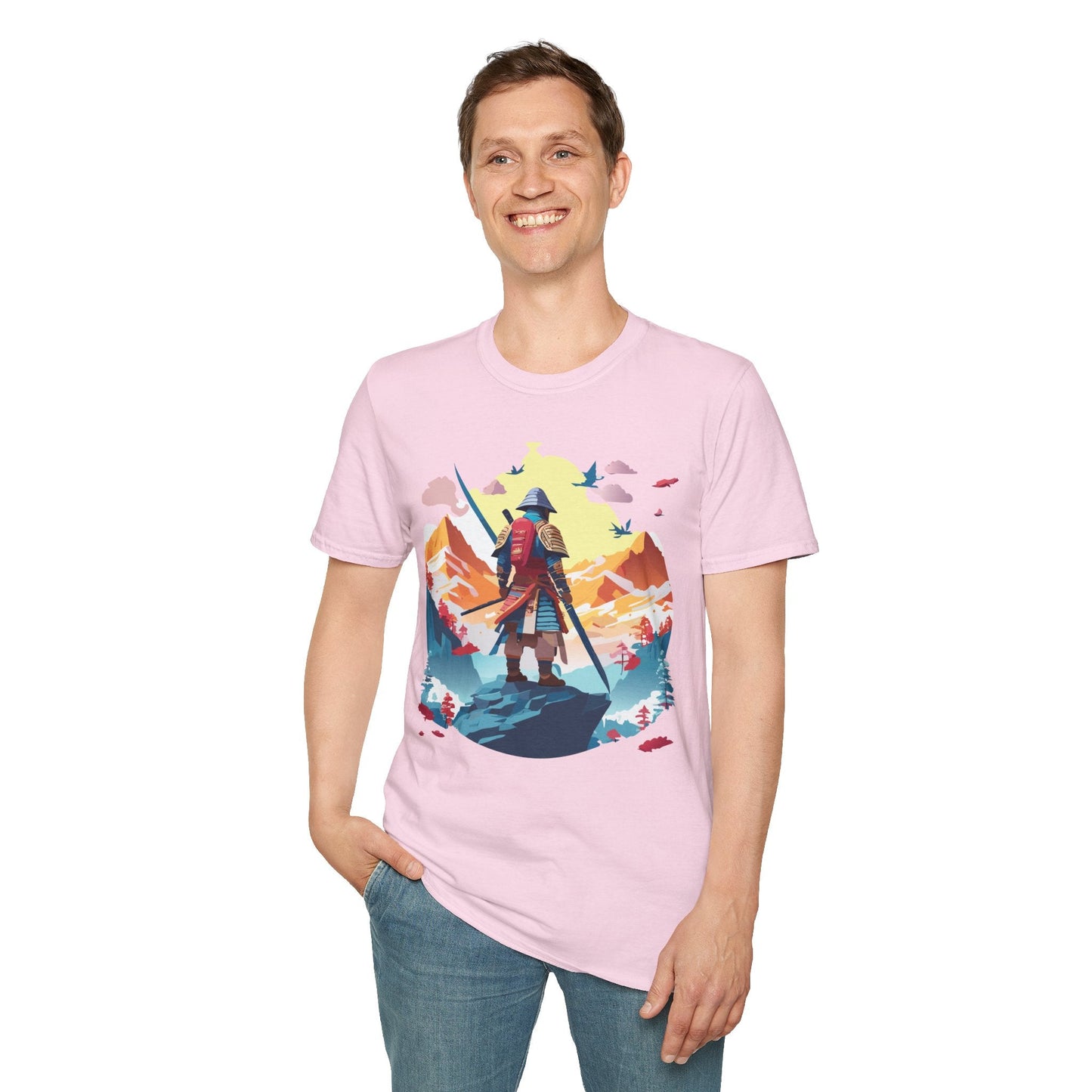 Samurai Shirt Unisex T Shirt Gildan Softstyle 64000 Cotton Tee For Everyday Comfort