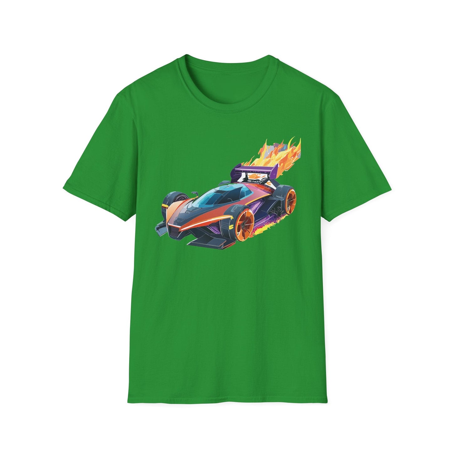 Unisex Car T Shirt Hot Wheels Graphic Tee Car Shirt Gildan Softstyle 64000 Cotton Tee