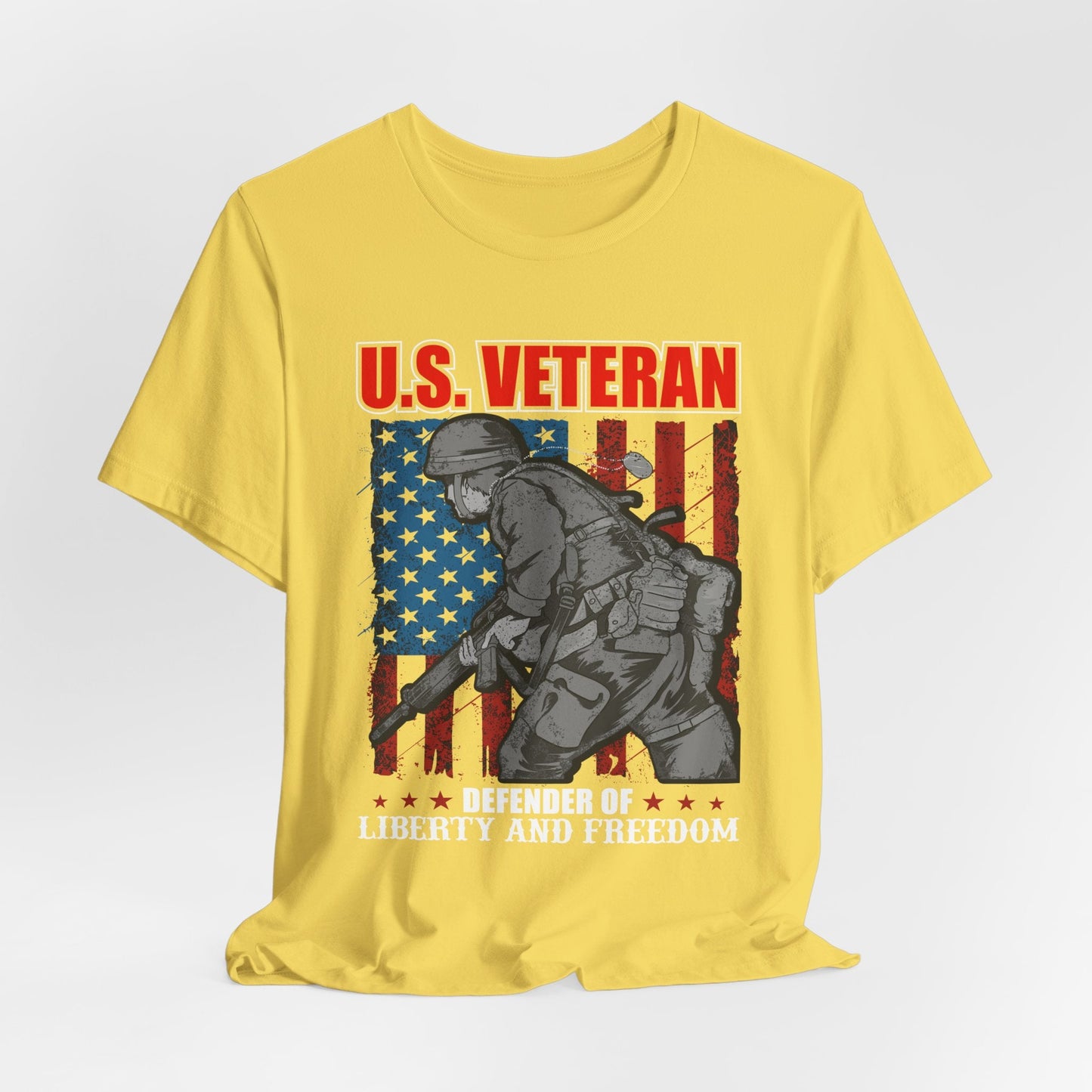 Army Veteran Patriotic Graphic Design Unisex Cotton T-Shirt v31