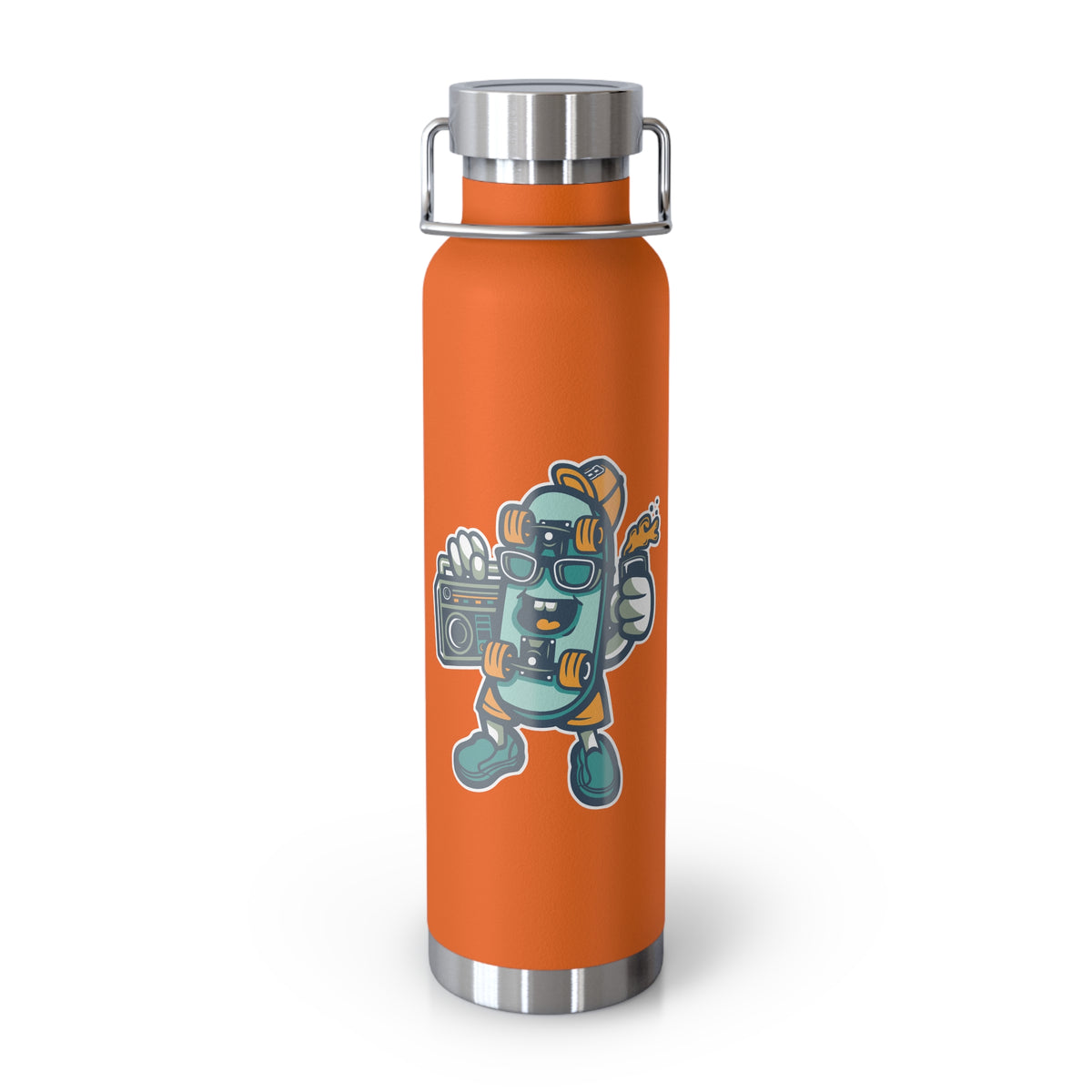 22oz Copper Insulated Water Bottle with Cartoon Design - CV57