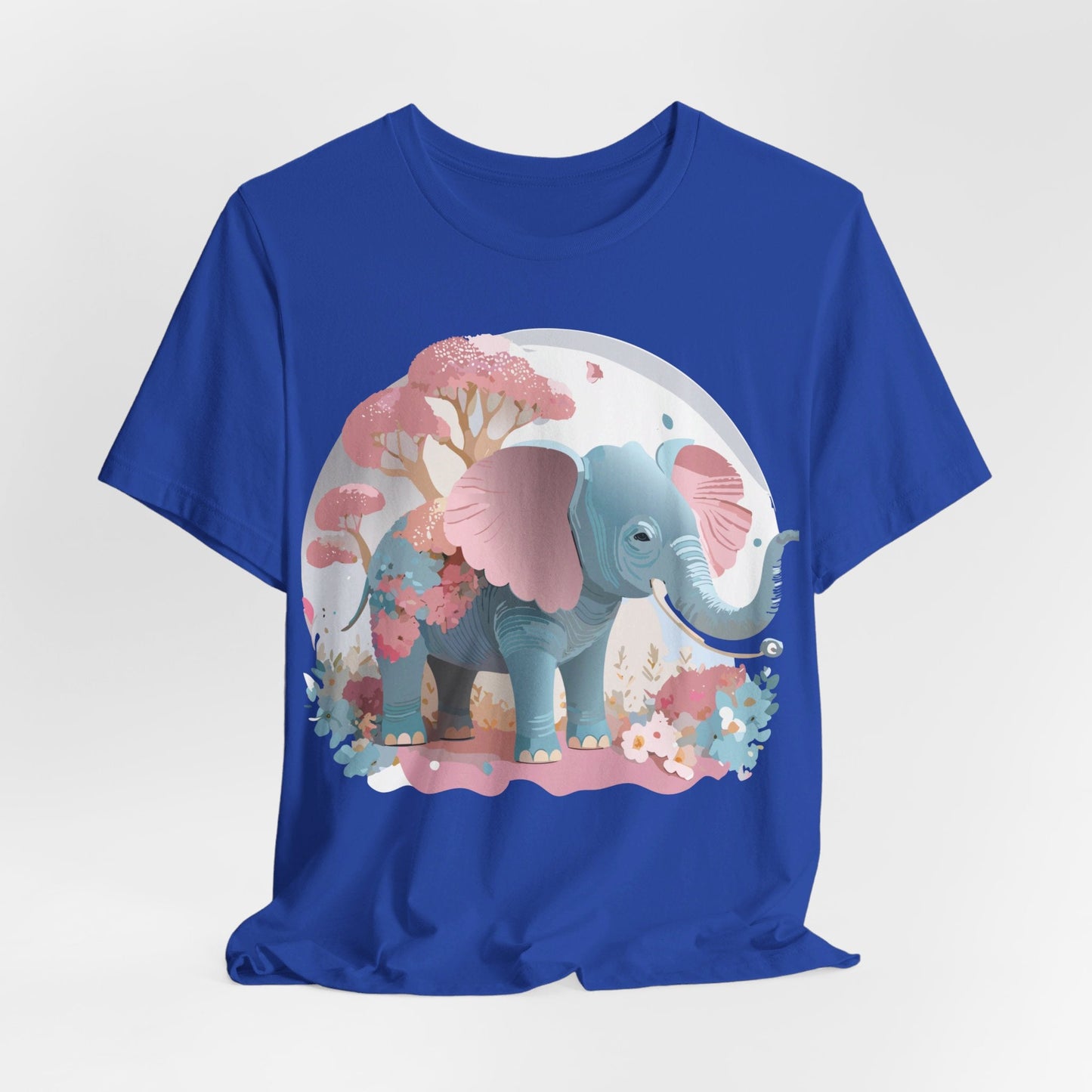 Adelpha Graphic Tee Unisex Vintage Inspired Artwork Elephant Short Sleeve Shirt Premium