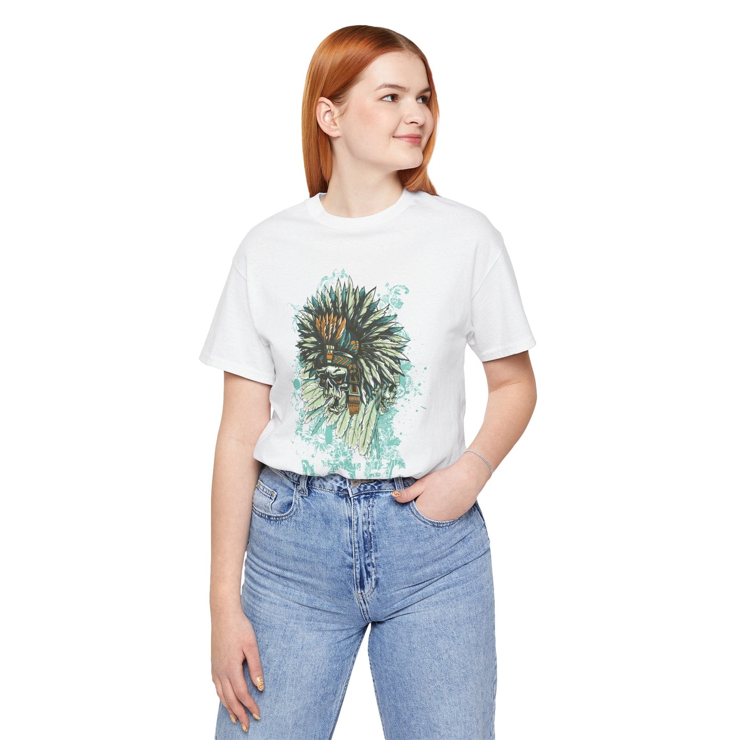 Skull Graphic Design Unisex Cotton Tee Shirt Art-14