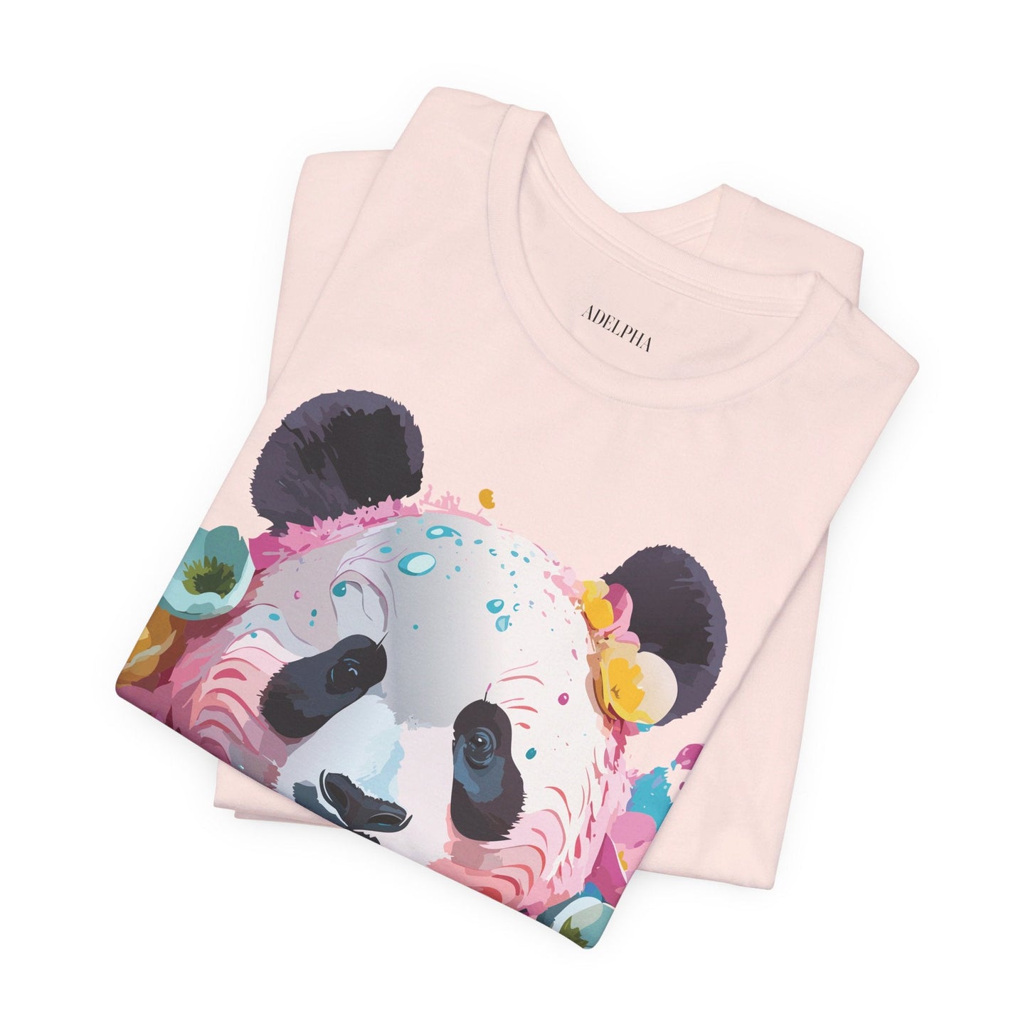 Panda Graphic Unisex 100 Cotton Vintage Art with Animal T-Shirt 6
