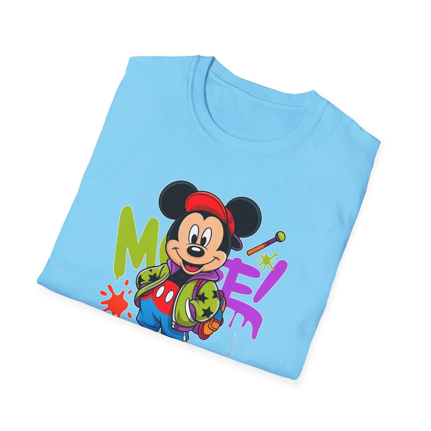 Unisex Cartoon T Shirt with Animation Design Funny Animals Tee Gildan Softstyle 64000