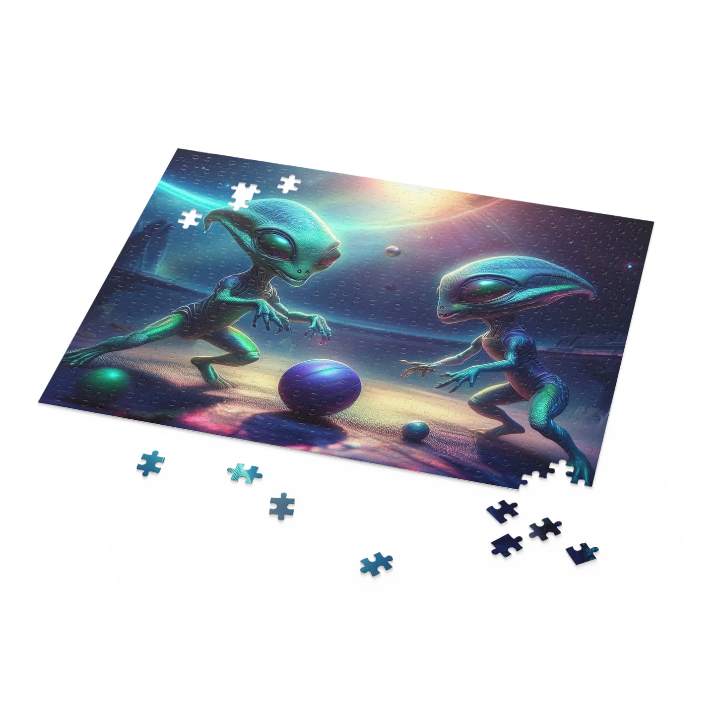 Aliens Puzzle 500-Chipboard Pieces in Box | Kids Puzzles Size: 16" x 20",  Ages 9+ and Family pn22