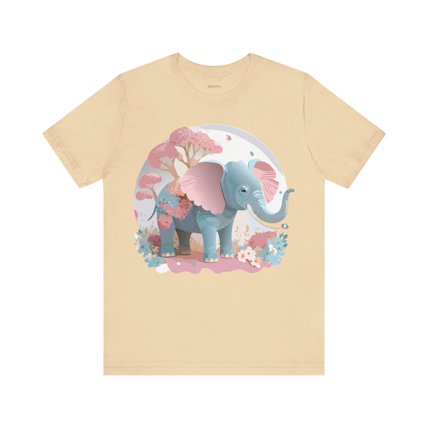 Elephant Graphic T Shirt Unisex By Adelpha Vintage Inspired Art Design Tee Premium Quality Cotton
