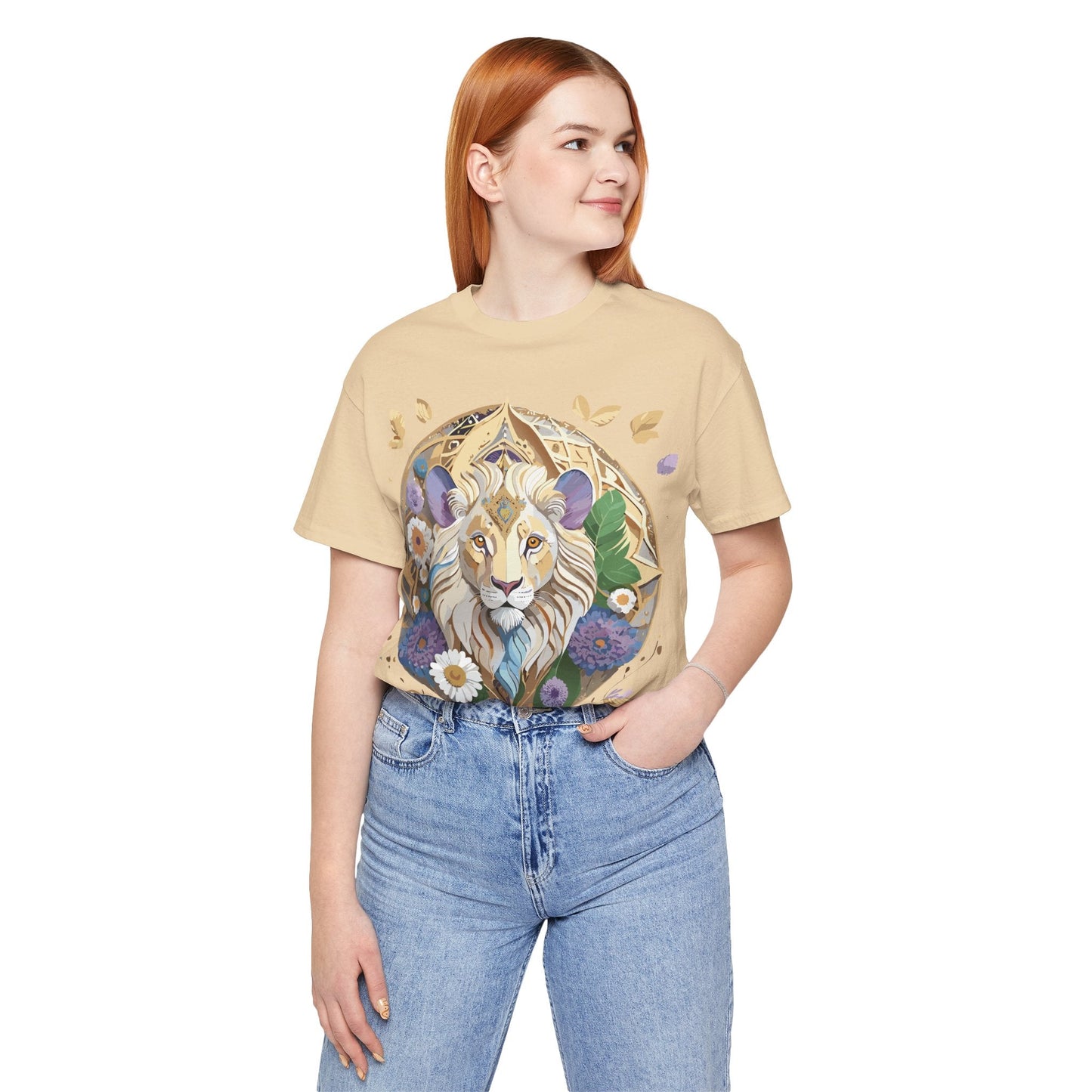 Adelpha Graphic Tee Unisex Medallion Shirt Vintage Inspired Art Design Short Sleeve
