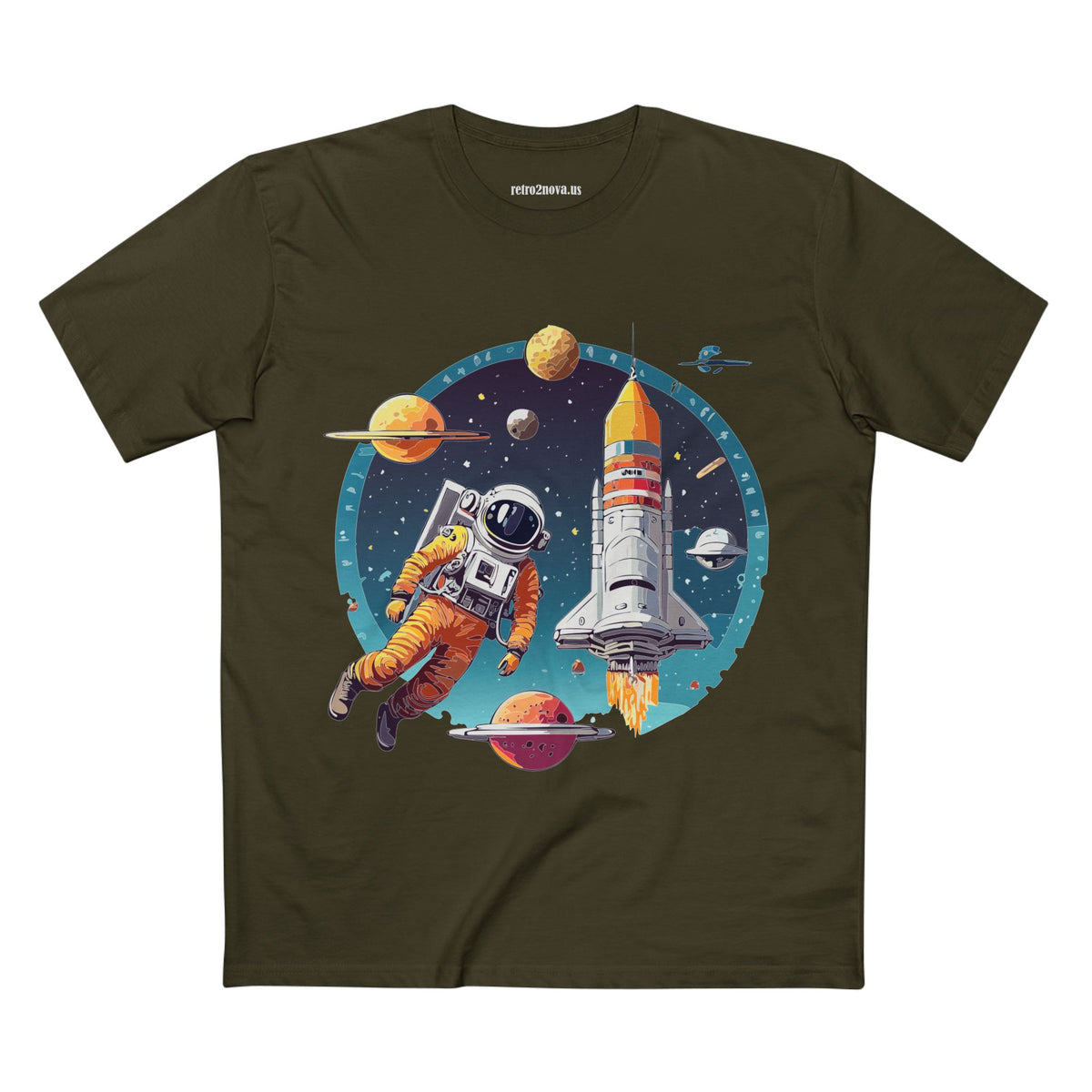 Cosmos Astronaut Graphic Tee Staple Unisex 100 Cotton Tee Shirt - CS-29
