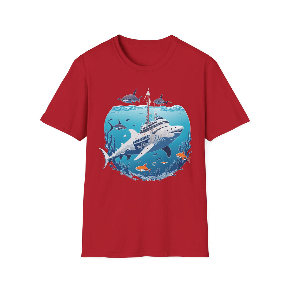 Ocean U boat Graphic Tee Gildan Unisex 100 Cotton Tee Shirt c27