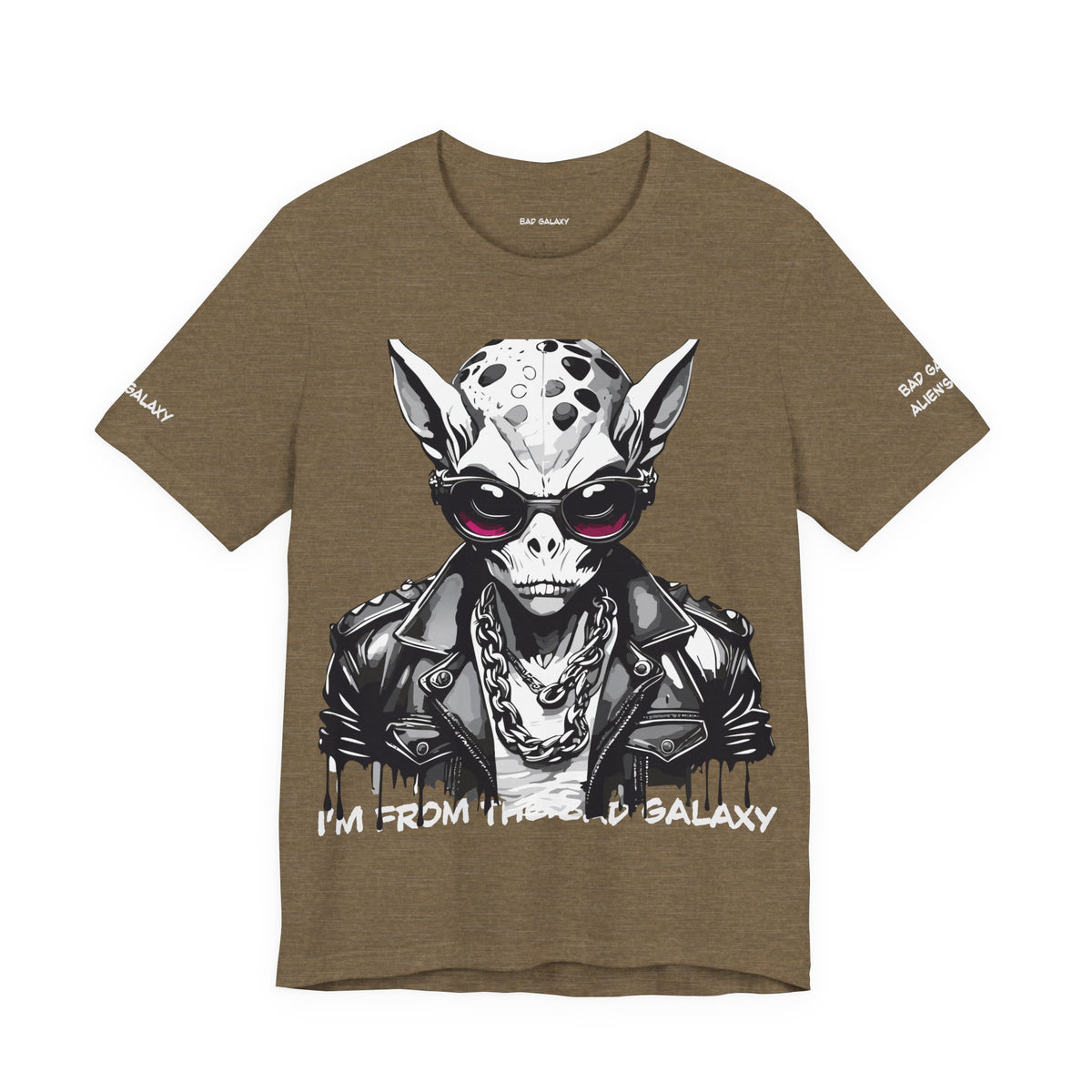 Alien Graphic Unisex Cotton Bella+Canvas Tee with Art Design b49
