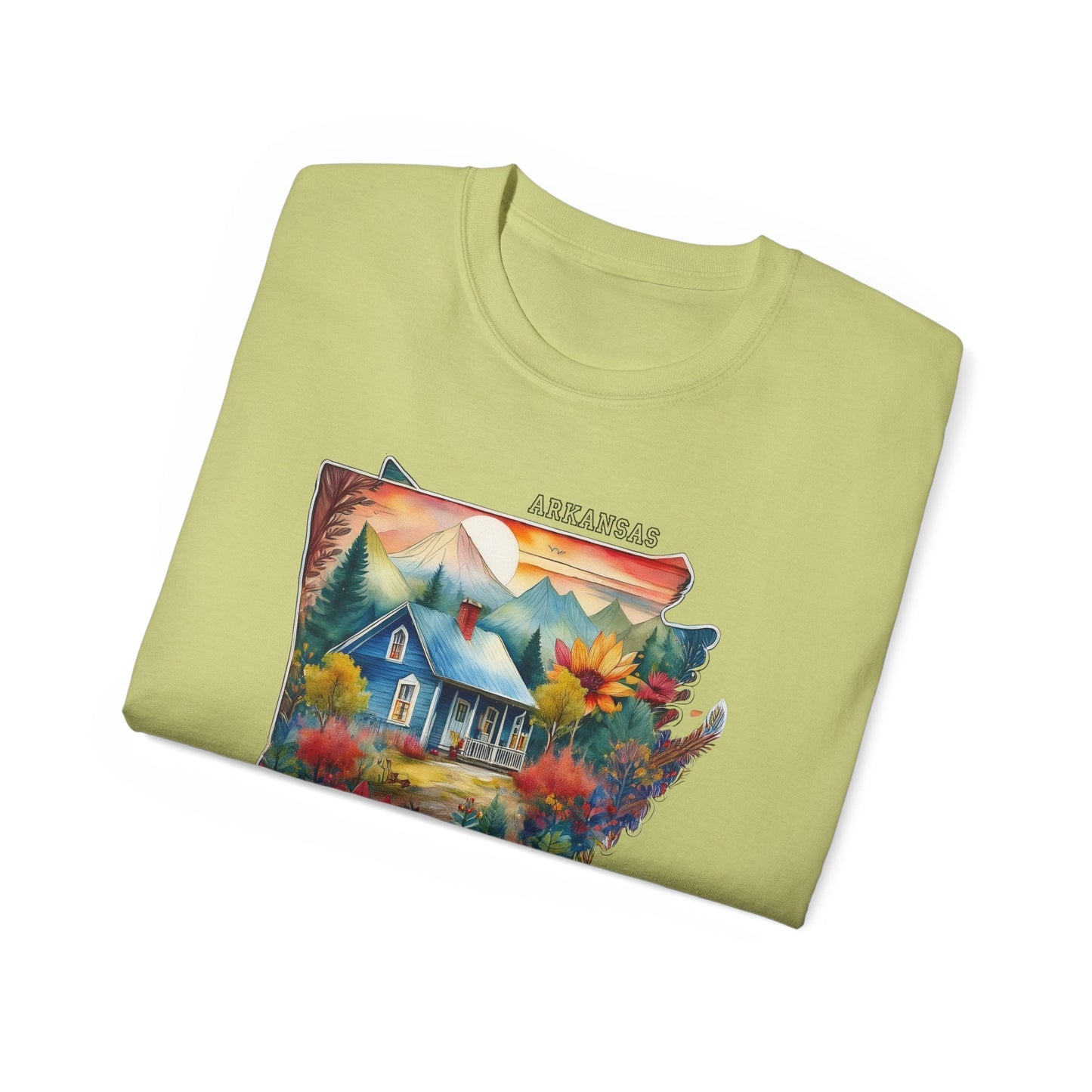 Arkansas Graphic Unisex Cotton T‑Shirt 2