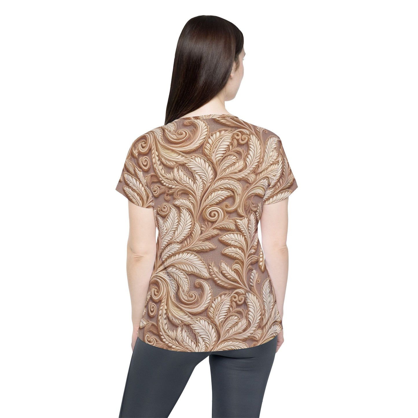 Lace Print Poly Shirt, Poly Shirt with Lace Print, Lace Shirt 70