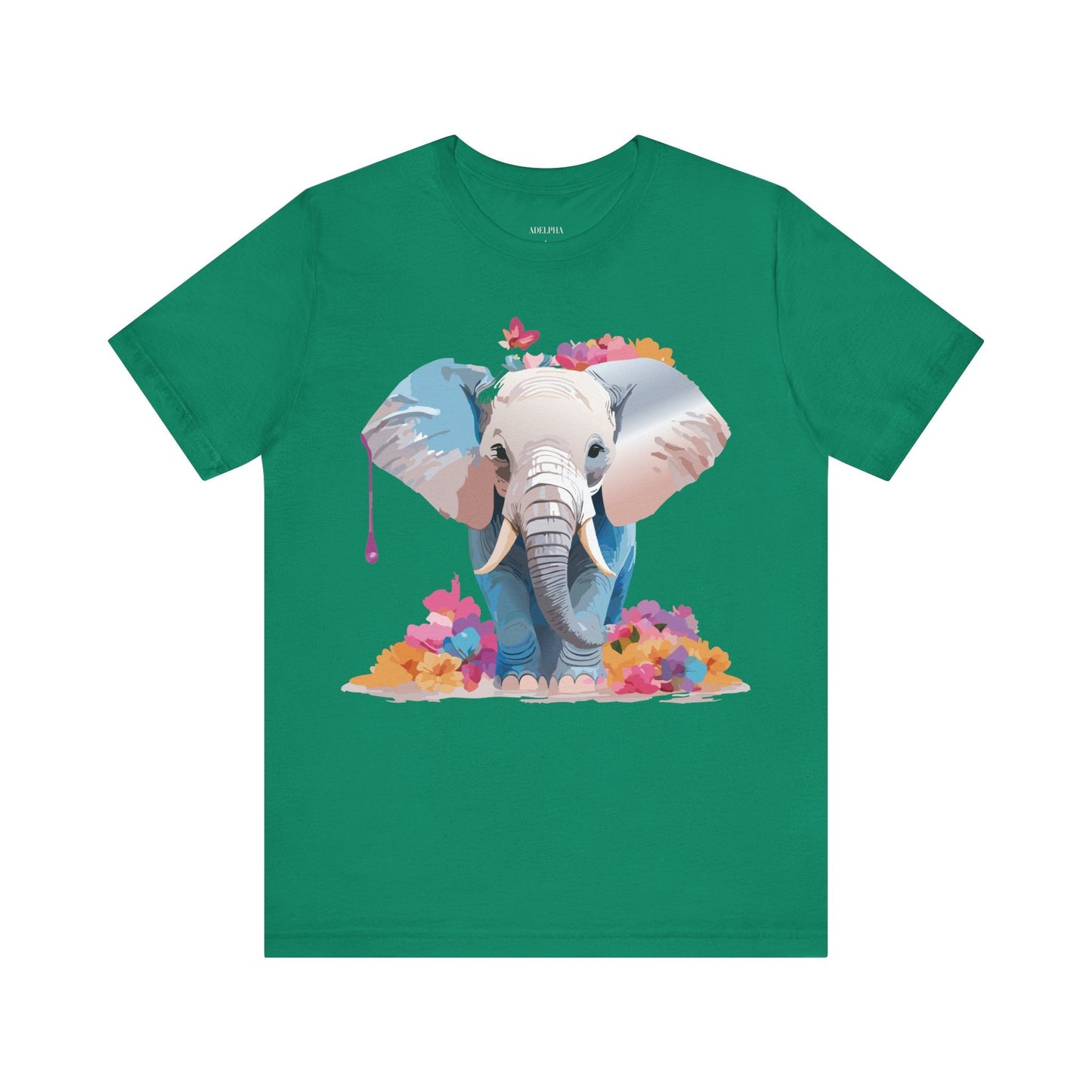 Elephant Graphic Tee Unisex Short Sleeve by Adelpha Premium Vintage Inspired Artwork