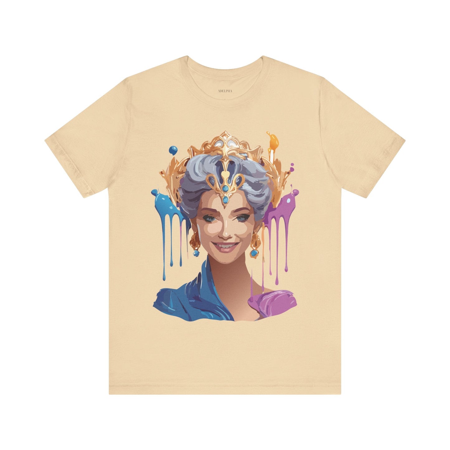 Queen Graphic Tee Unisex Jersey Short Sleeve Adelpha Art Design Vintage Inspired