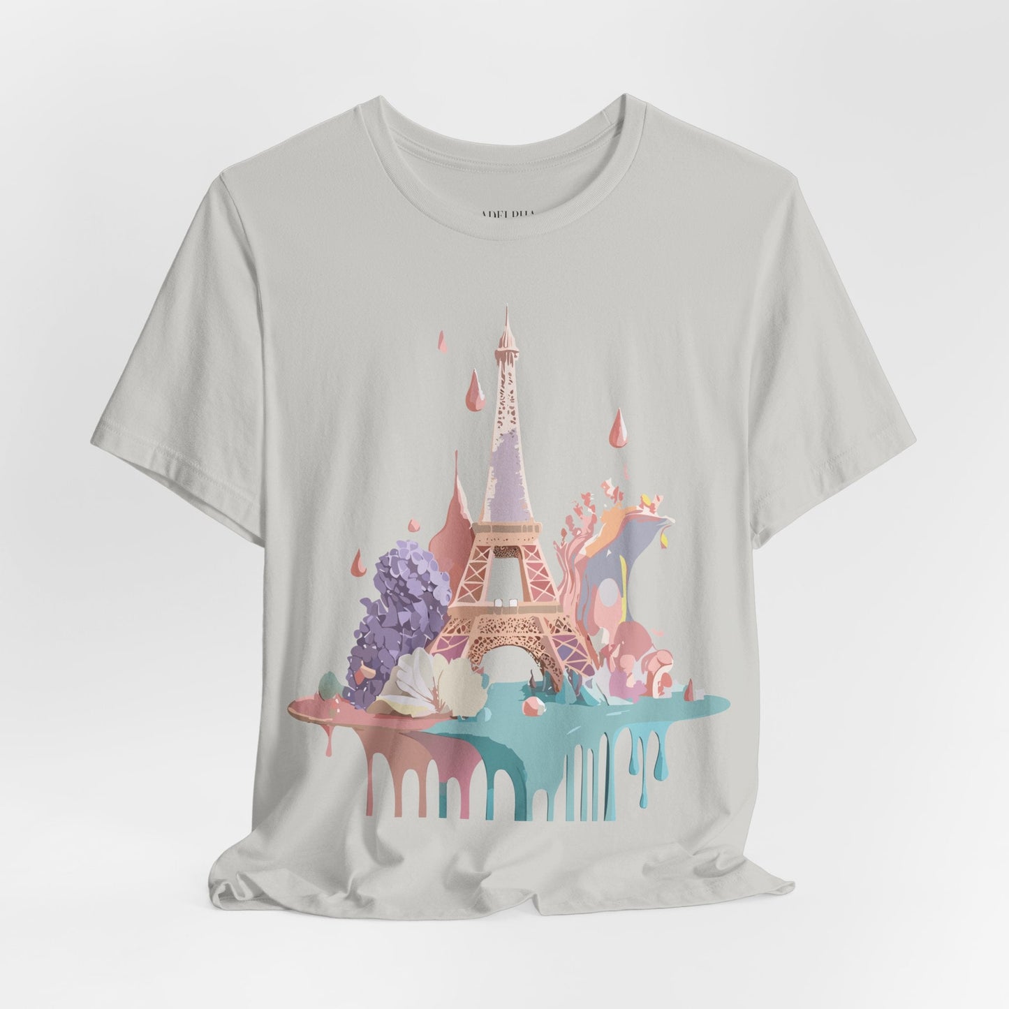 Paris Tourist Shirt Unisex Graphic Tee Vintage Inspired Artwork by Adelpha Short Sleeve Jersey