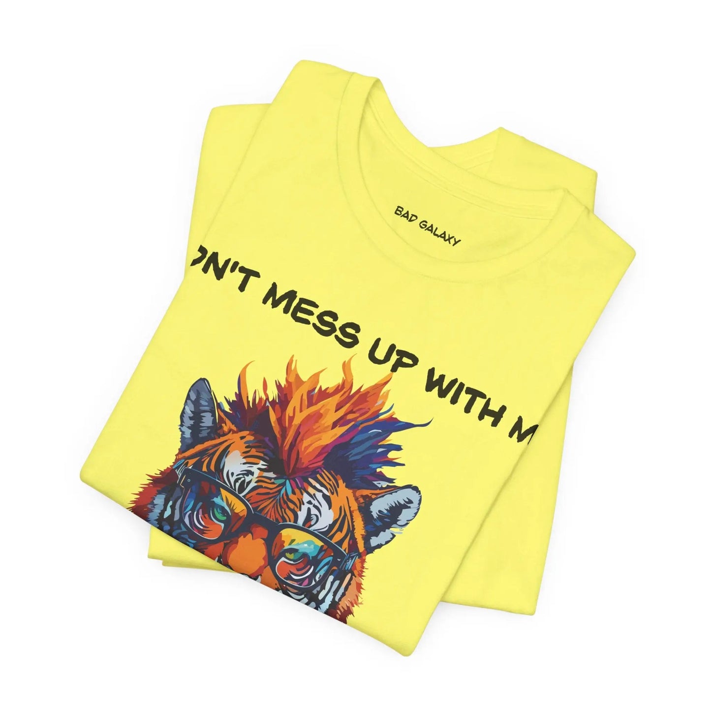 Bad Galaxy Animal T Shirt 100 Percent Cotton Eco Friendly Ink Made in USA Durable Stitching