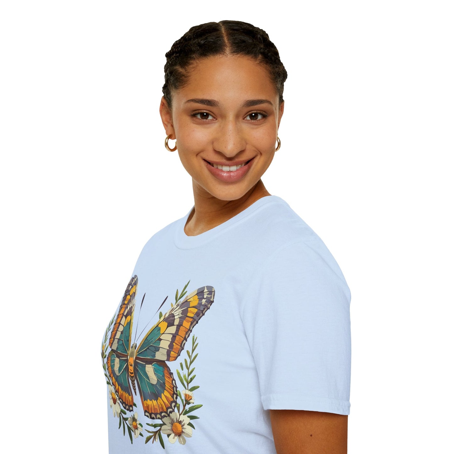 Monarch Butterfly Shirt Unisex T Shirt Softstyle 100 Percent Ring Spun Cotton Comfort