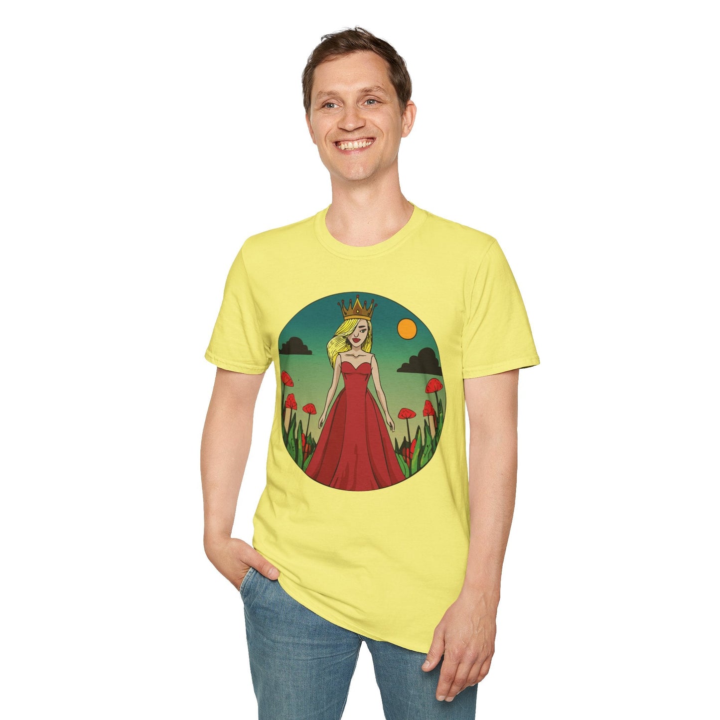 Womens Graphic T Shirt Art Design Tee Unisex Softstyle 64000 Ring Spun Cotton Daily Wear