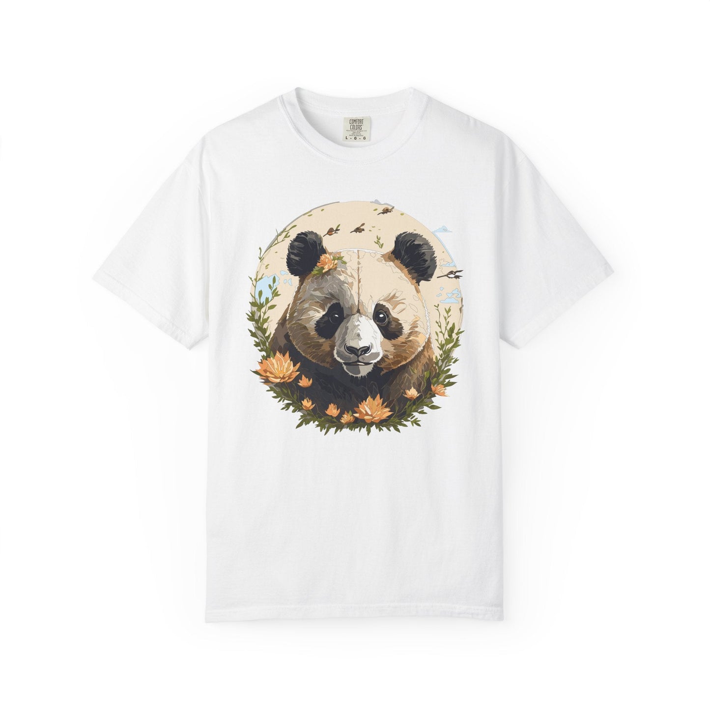 Panda Portrait Graphic T-Shirt Unisex Cotton Floral Animal Art Tee p9