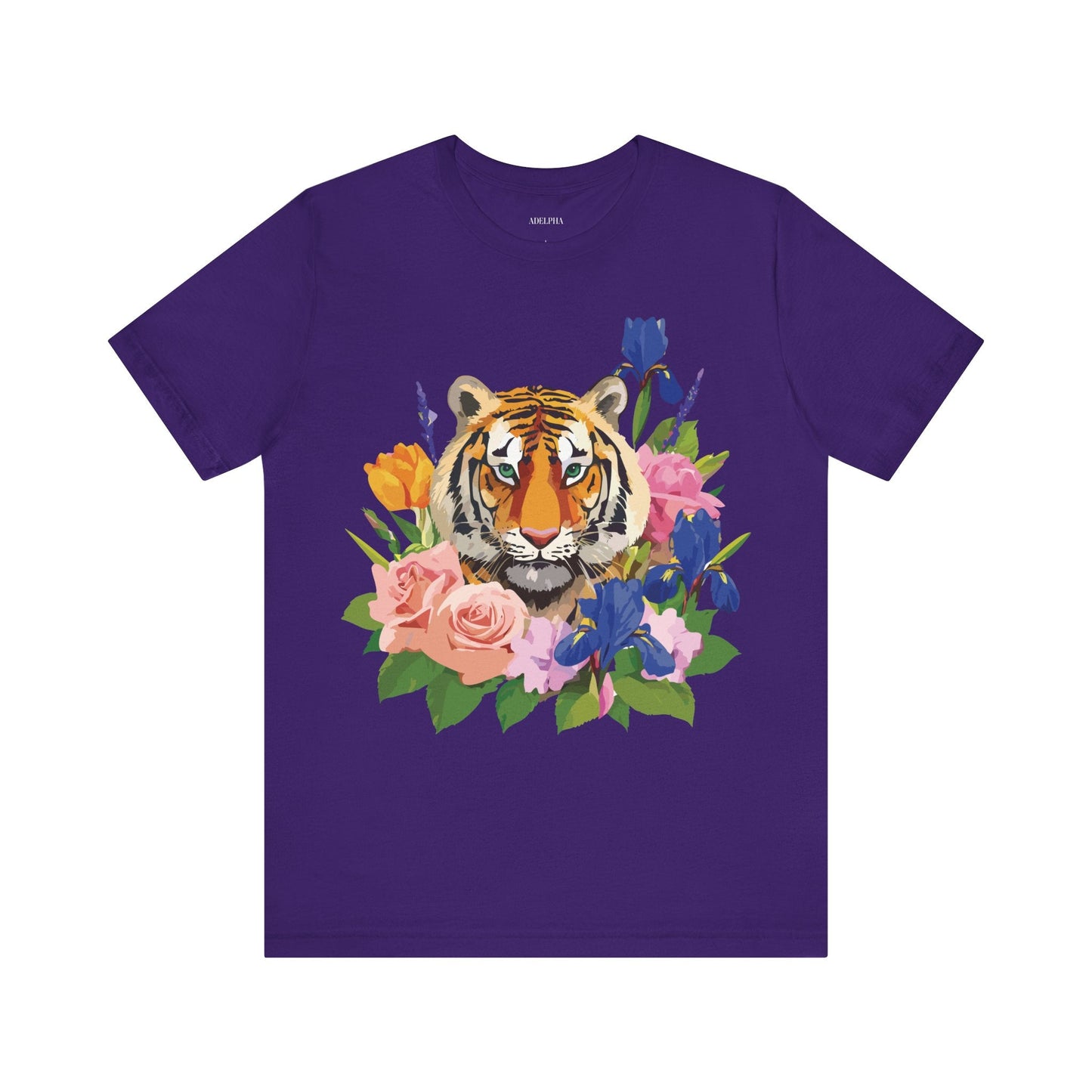 Tiger Graphic T Shirt Unisex Jersey Short Sleeve Art Design Tee Adelpha Vintage Inspired
