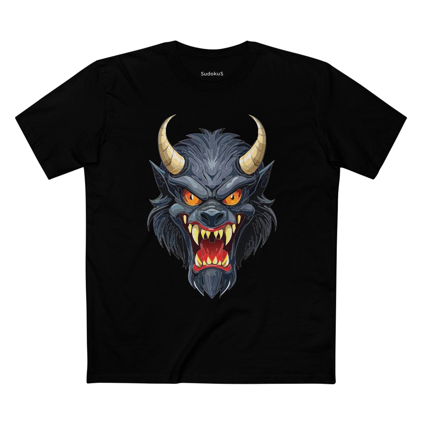 Cartoon Monsters Graphic Unisex 100 Cotton Staple Tee 6