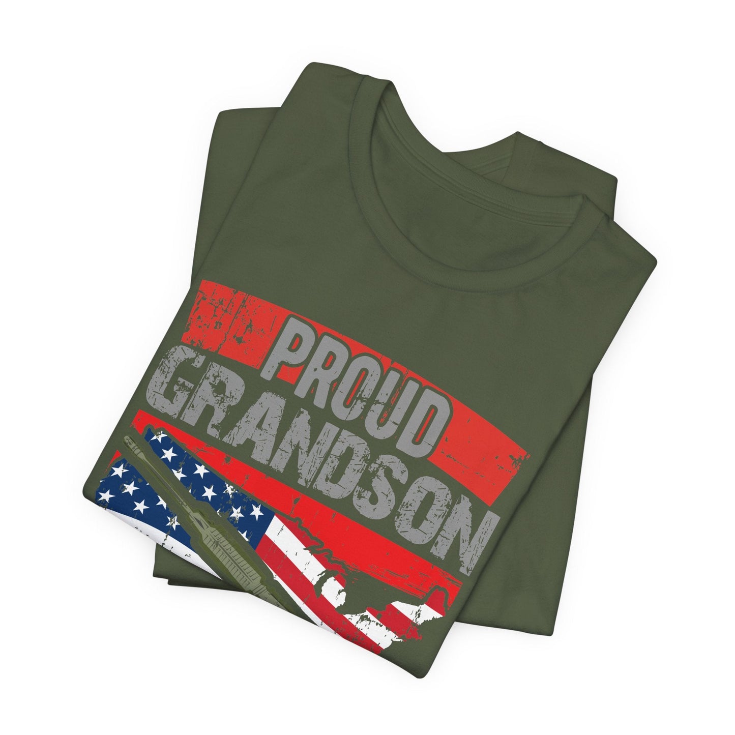 Army Veteran Patriotic Graphic Design Unisex Cotton T-Shirt v16