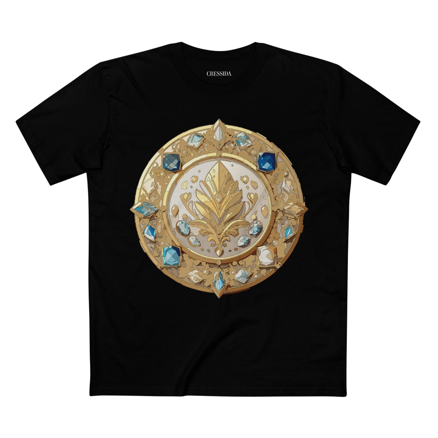 Medallion Graphic T-Shirt Unisex 100 Cotton With Gold Art Design Medal Tee 25