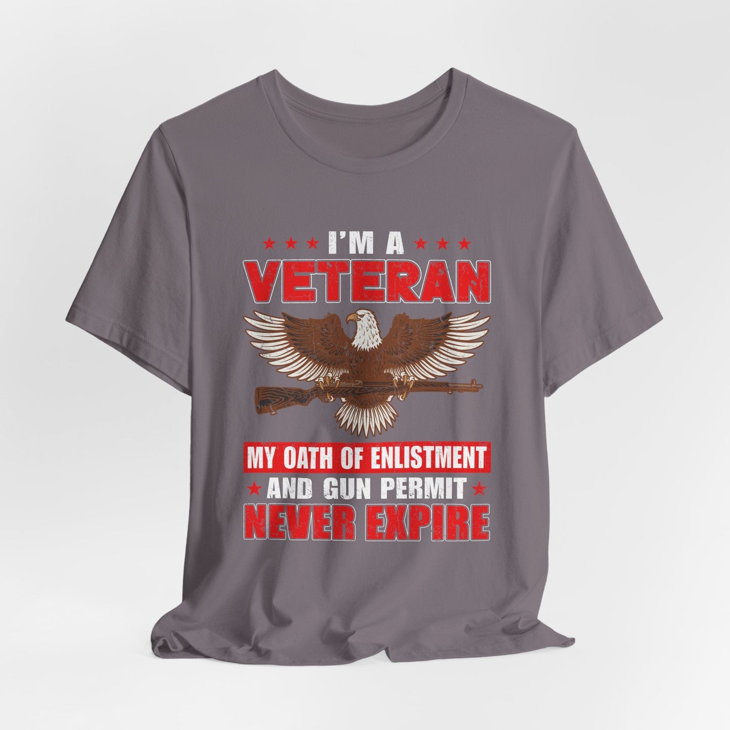 Army Veteran Patriotic Graphic Design Unisex Cotton T-Shirt v35