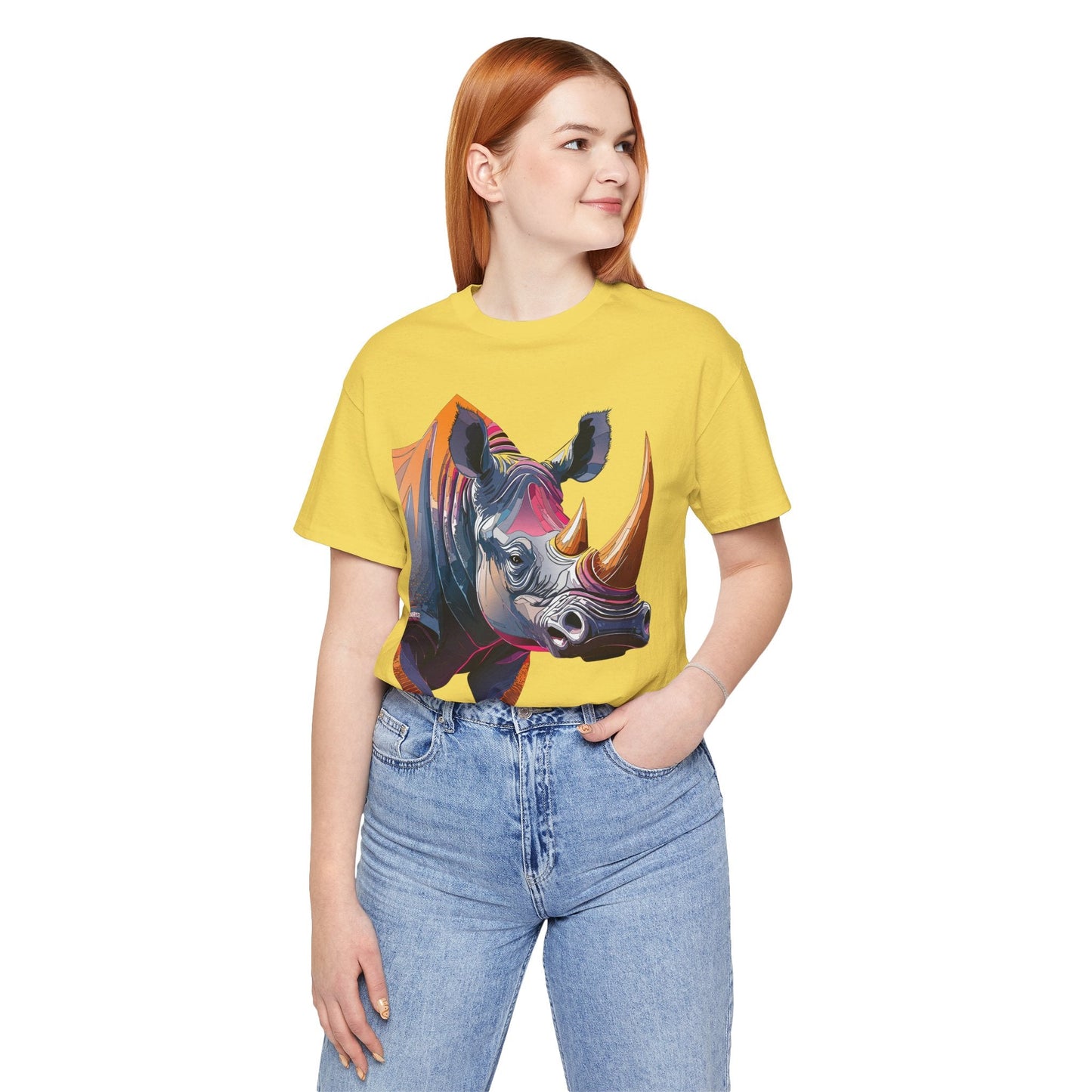 Unisex Animal Print Tee Shirt Featuring Wild Animals Art Design For Everyday Wear