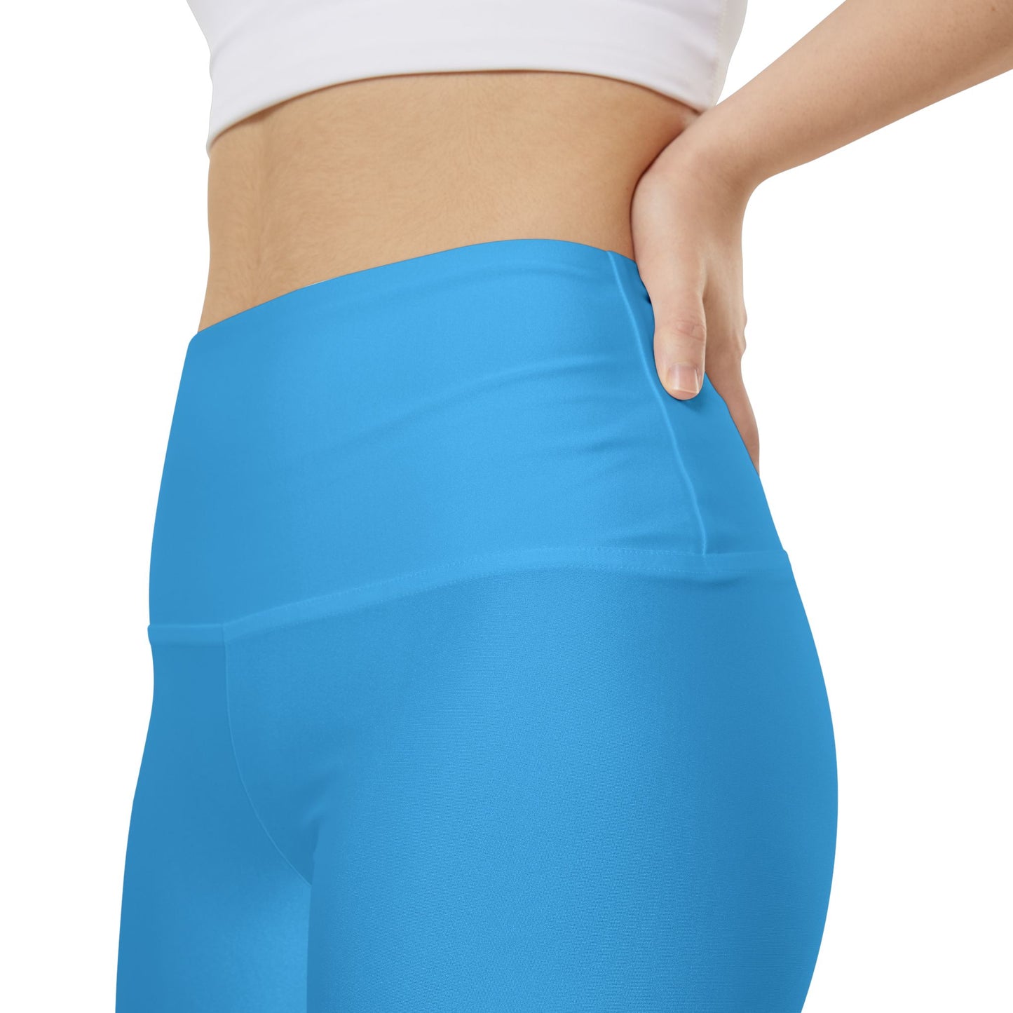Fresh Sky Women's Workout Shorts — Solid High-Waist Biker Shorts for Exercise & Everyday Wear