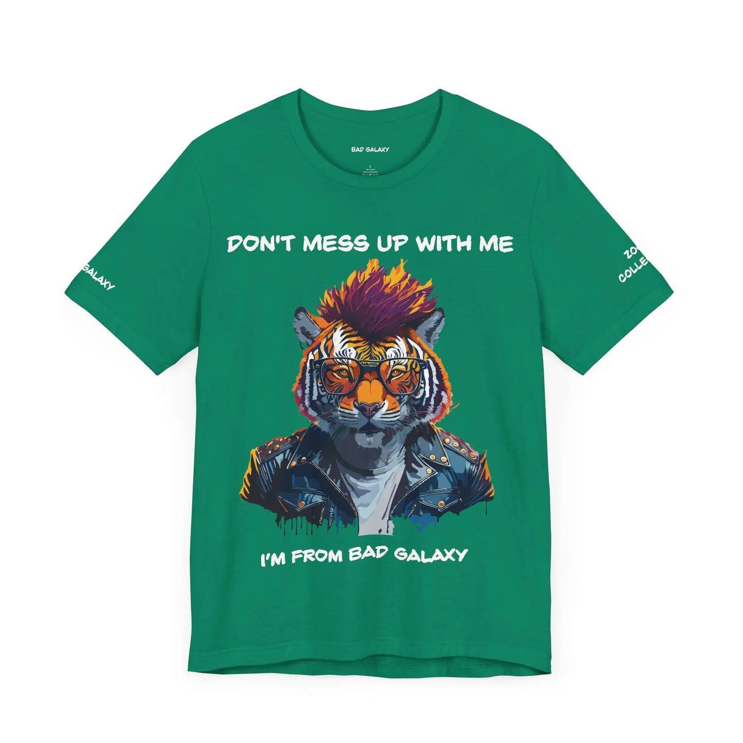 Bad Galaxy Animal T Shirt Cotton Comfort Eco Friendly Inks Printed In USA Free Shipping