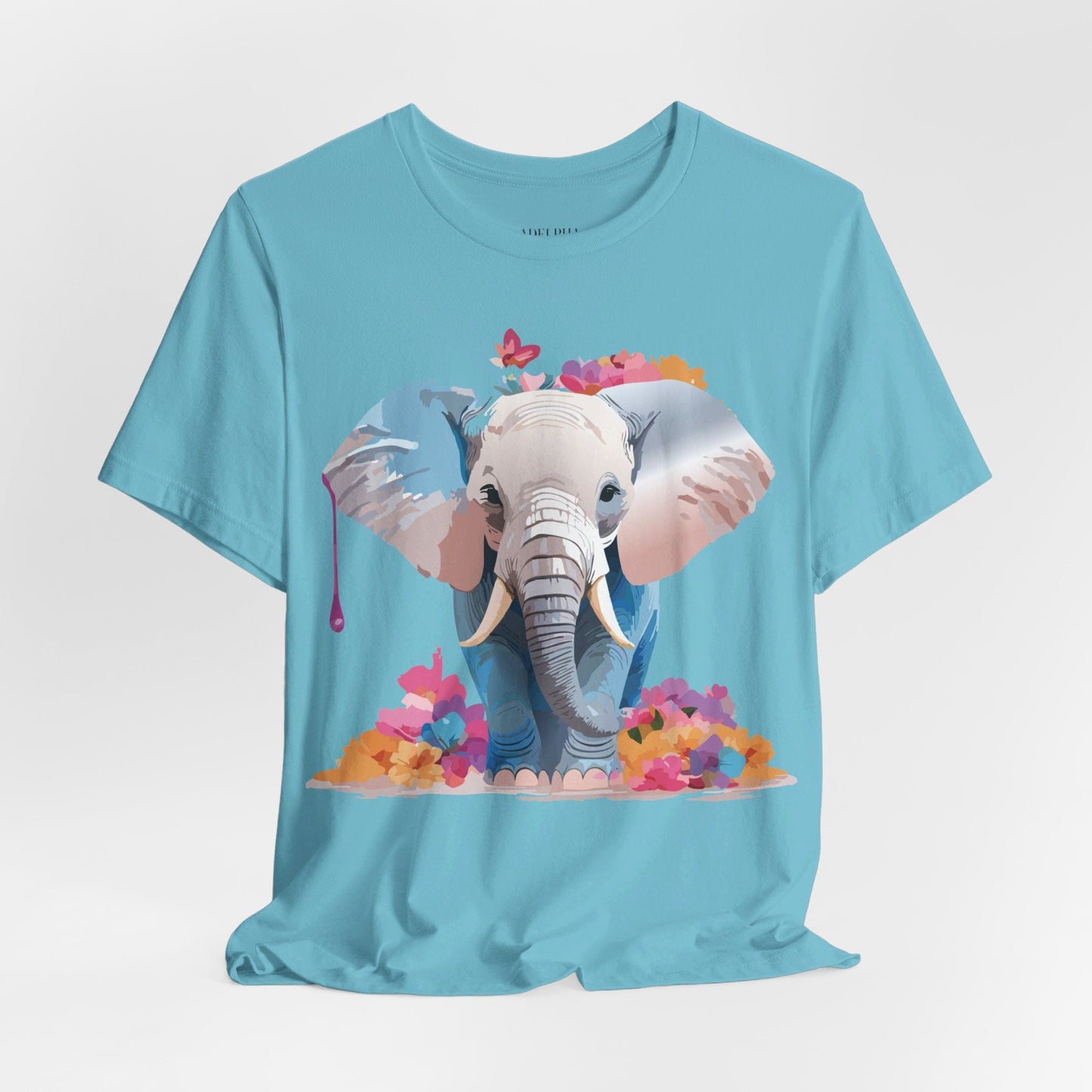 Elephant Graphic Unisex 100 Cotton Jersey Vintage Art Design Tee 5
